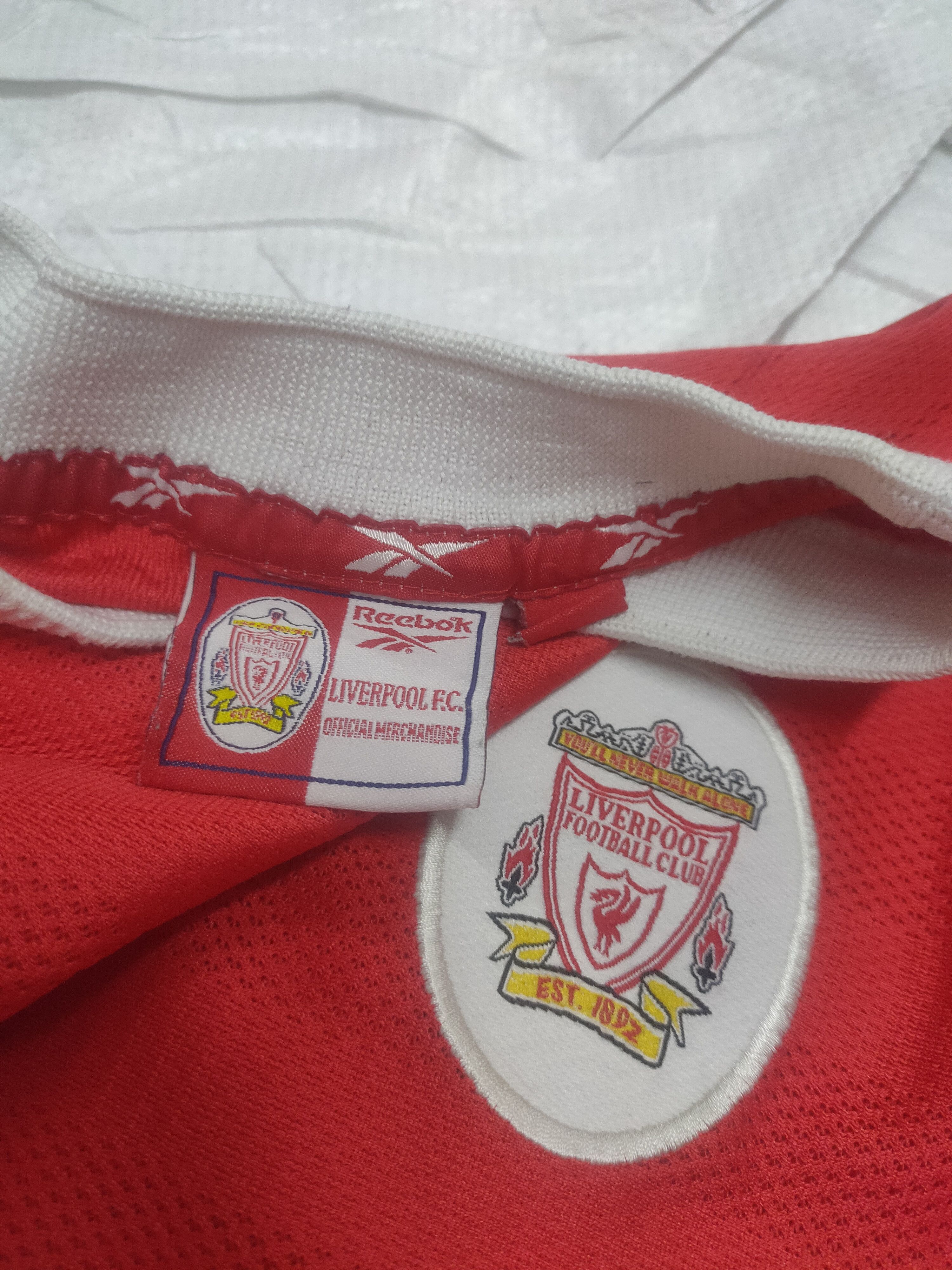 Vintage LIVERPOOL VINTAGE FOOTBALL SOCCER JERSEY REEBOK Size US L / EU 52-54 / 3 - 10 Thumbnail