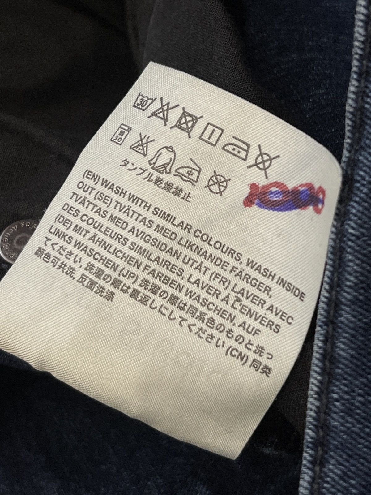 Acne Studios Acne Studios men’s jeans pants blue denim Size US 29 - 10 Thumbnail