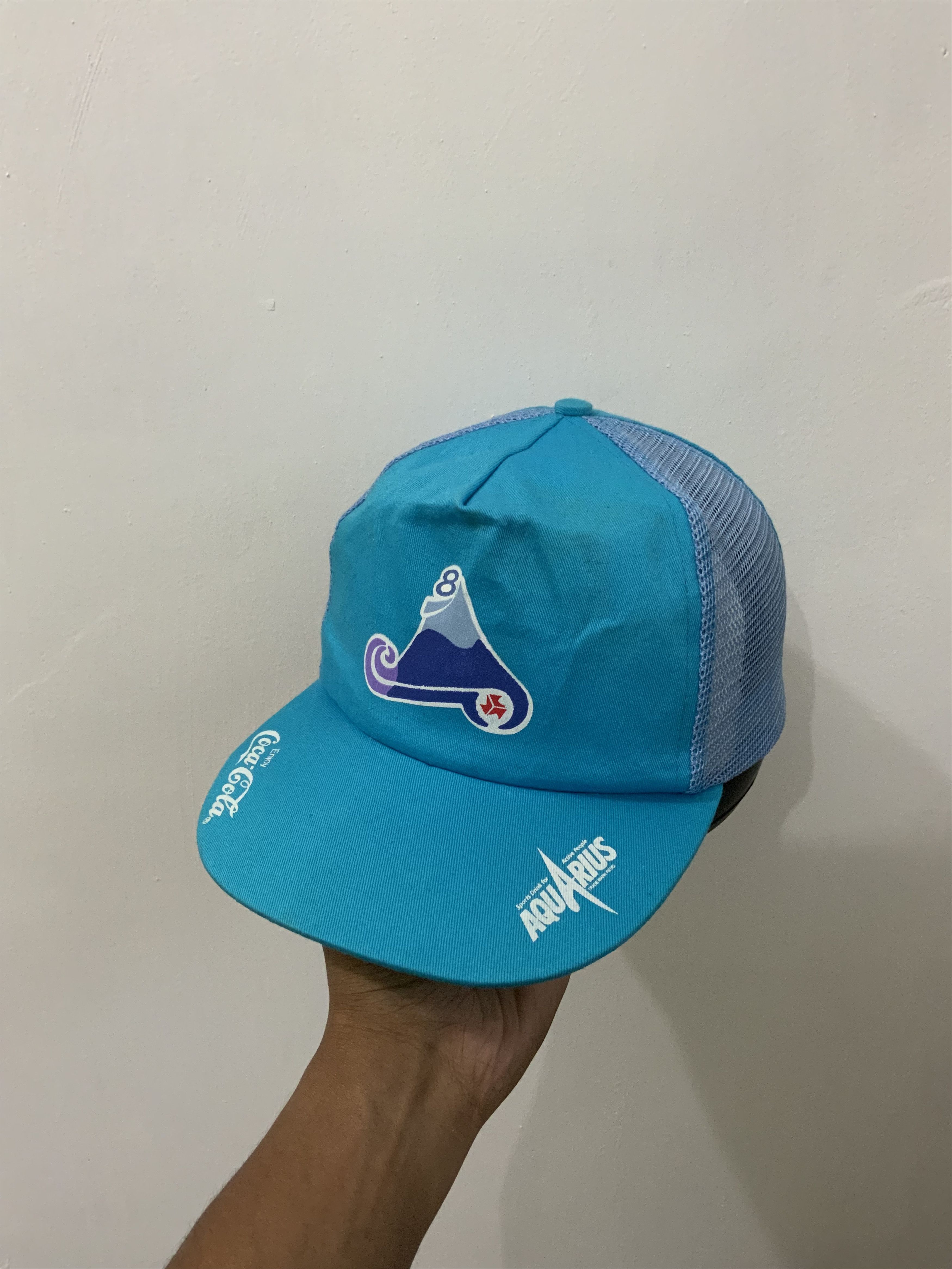 Coca Cola Coca Cola Aquarius Half Trucker Hat Size ONE SIZE - 2 Thumbnail