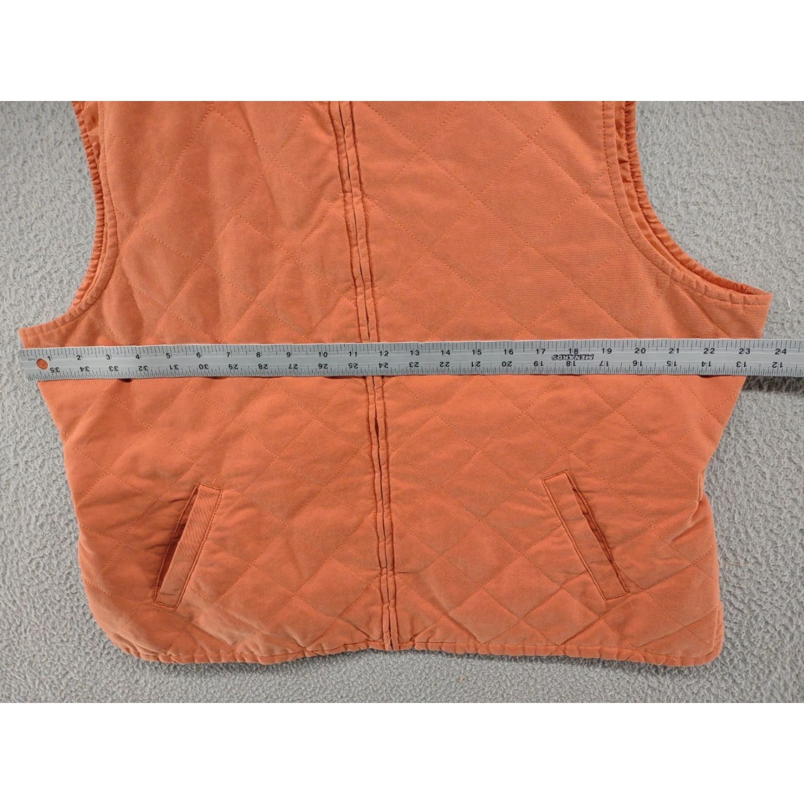 Orvis Orvis Diamond Quilted Zip Up Orange Vest Front Pockets Women's XL Outdoors SZ XL Size XL / US 12-14 / IT 48-50 - 5 Thumbnail