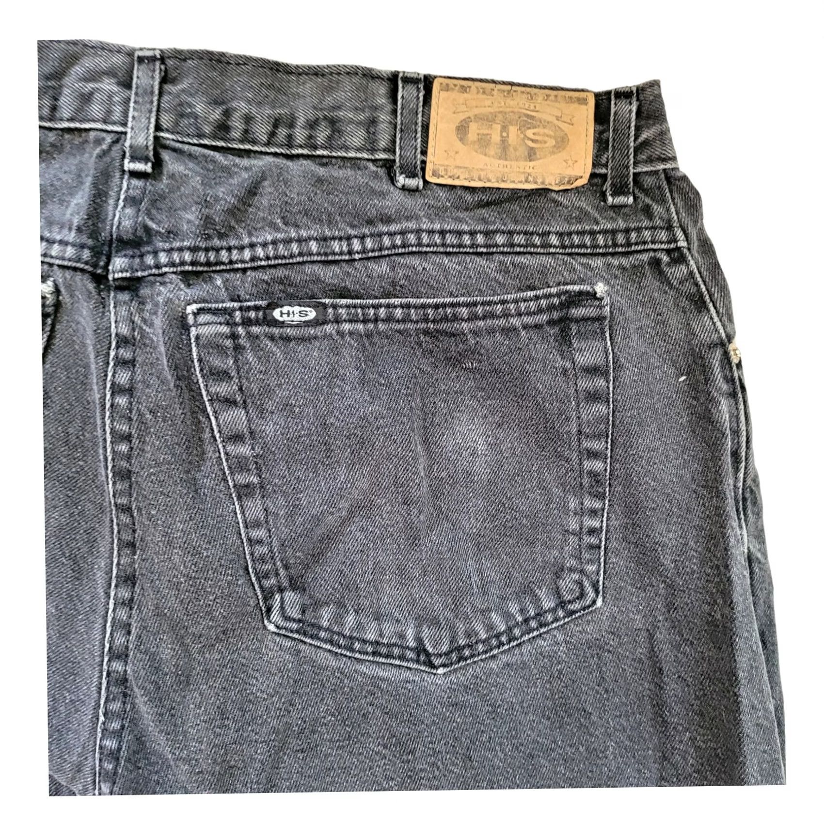 Vintage Vintage H.I.S Men’s Black Jeans W38 L32 Jeans 100% Cotton Made in USA Size US 38 / EU 54 - 2 Thumbnail