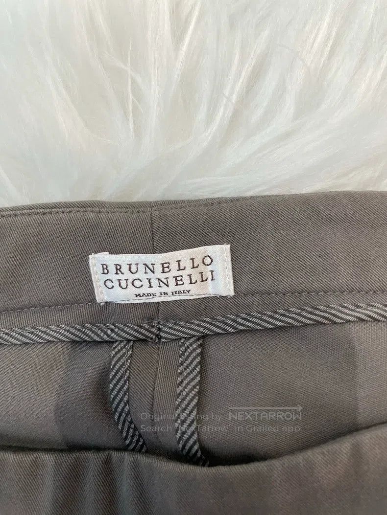 Other Brunello Cucinelli Caramel Cotton Long Trousers Size 25" / US 0 / IT 36 - 3 Thumbnail