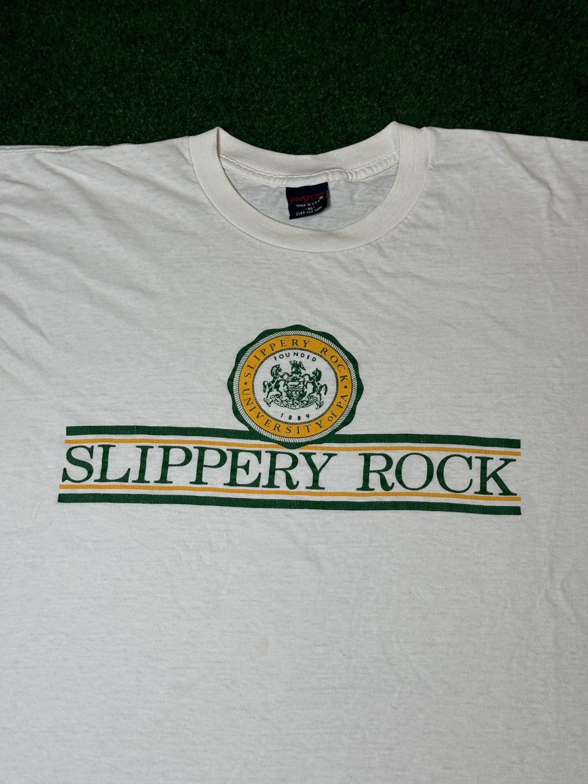 Jansport × Vintage Vintage 90s Slippery Rock University Jansport XL T Shirt Size US XL / EU 56 / 4 - 2 Thumbnail