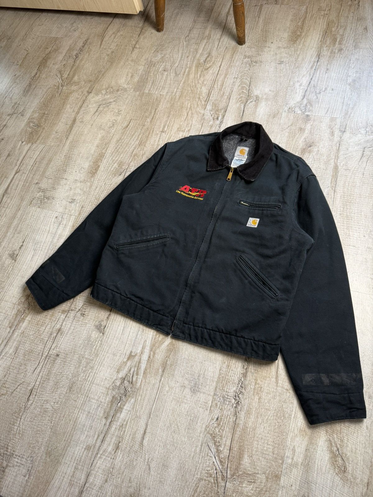 Carhartt Carhartt Detroit Jacket Black ATR Lime Maintenance Services Size US L / EU 52-54 / 3 - 7 Thumbnail