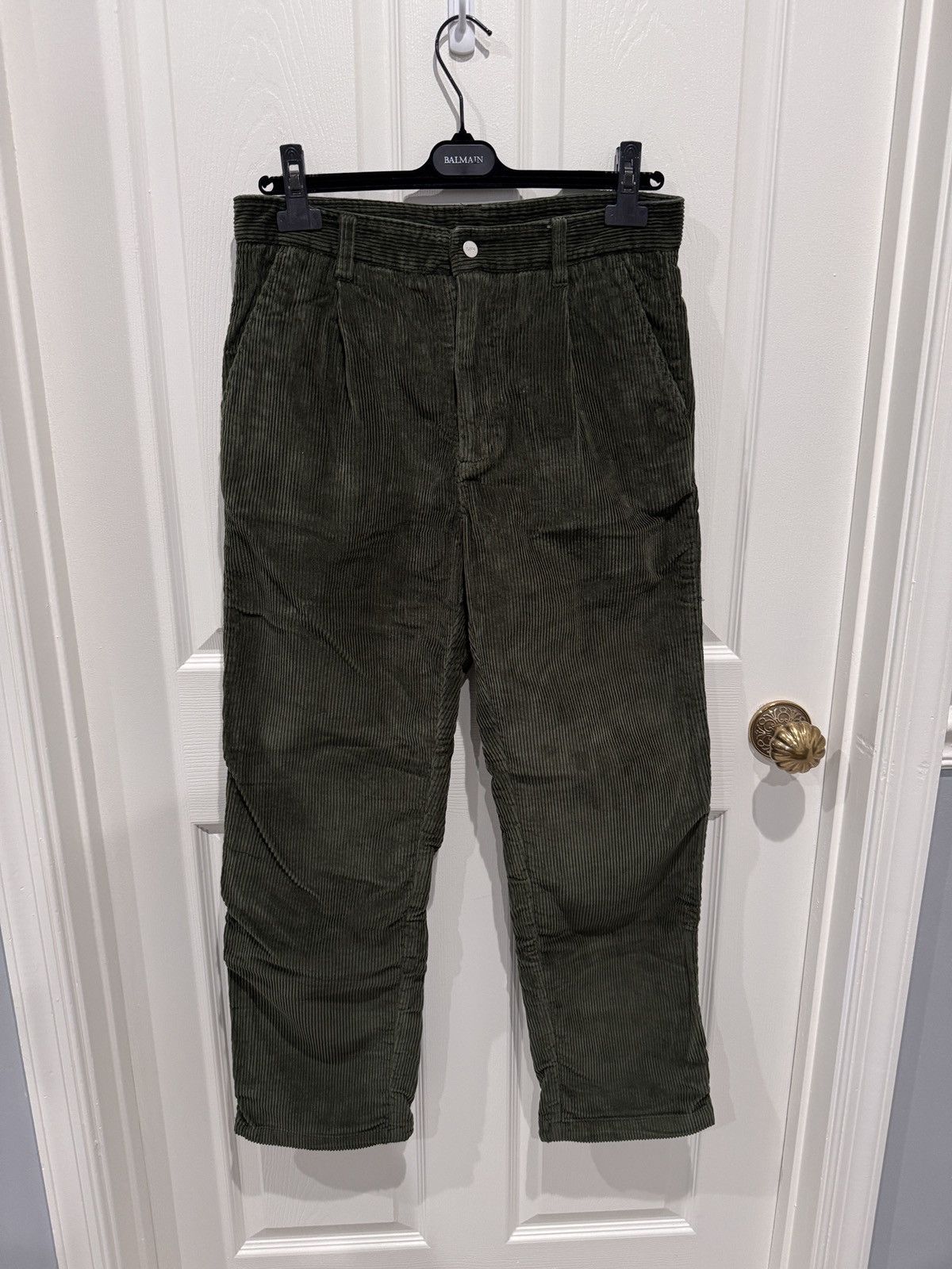 Kith Kith Mens Dark Green Corduroy Pants Size S (fits 30-31) Size US 30 / EU 46 - 1 Thumbnail
