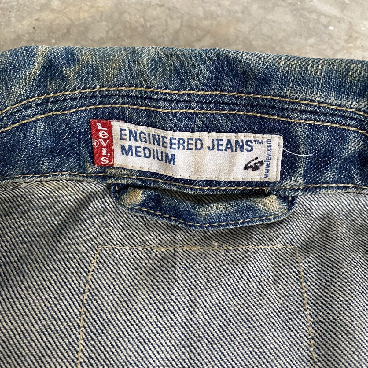 Levi's Vintage 2000’s Levis Engineered Faded Honeycomb Denim Jacket Size US M / EU 48-50 / 2 - 16 Thumbnail