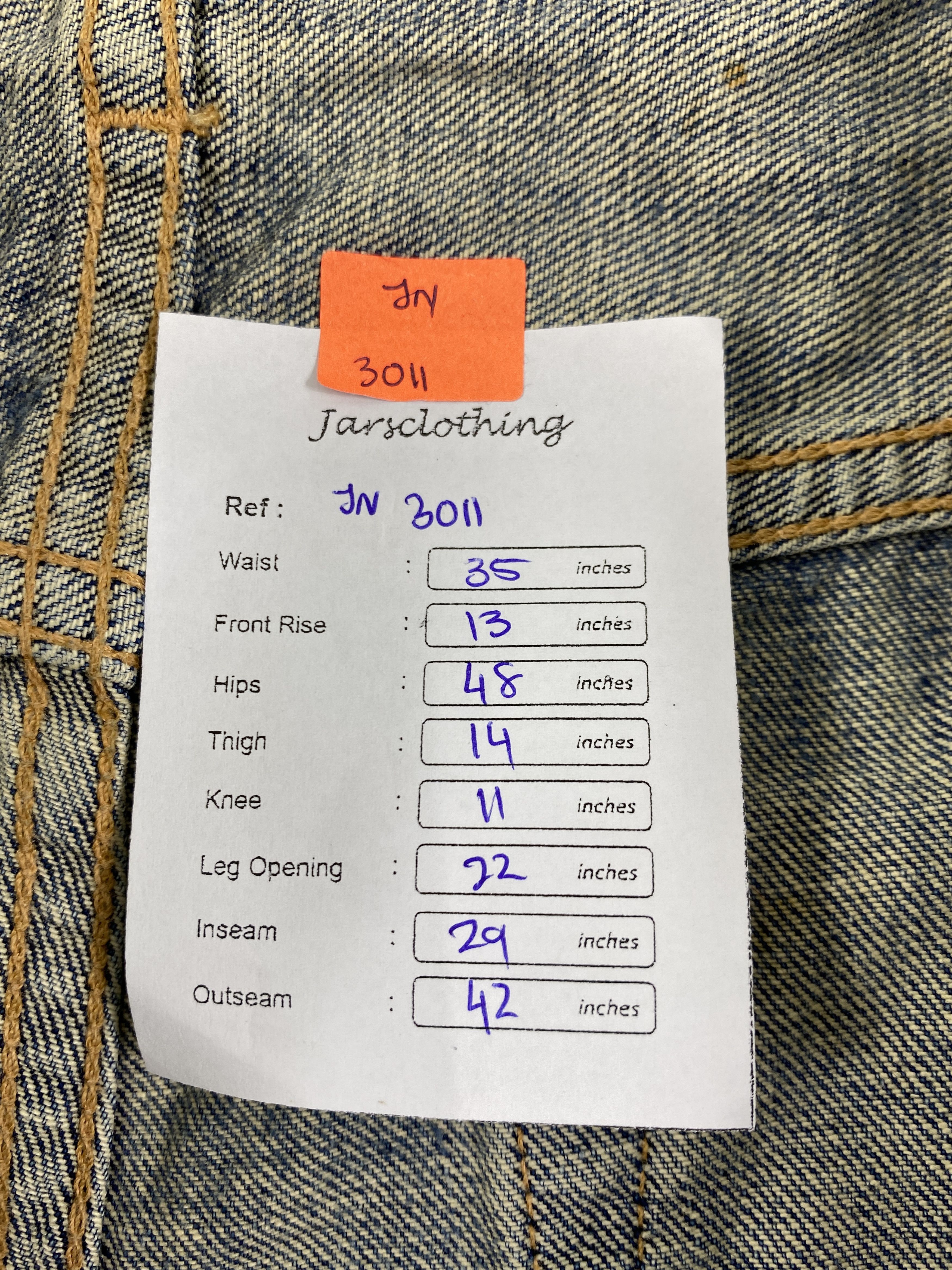 If Six Was Nine Vintage japanese ifsixwasnine style Jeans 35x29 - JN3011 Size US 35 - 8 Thumbnail