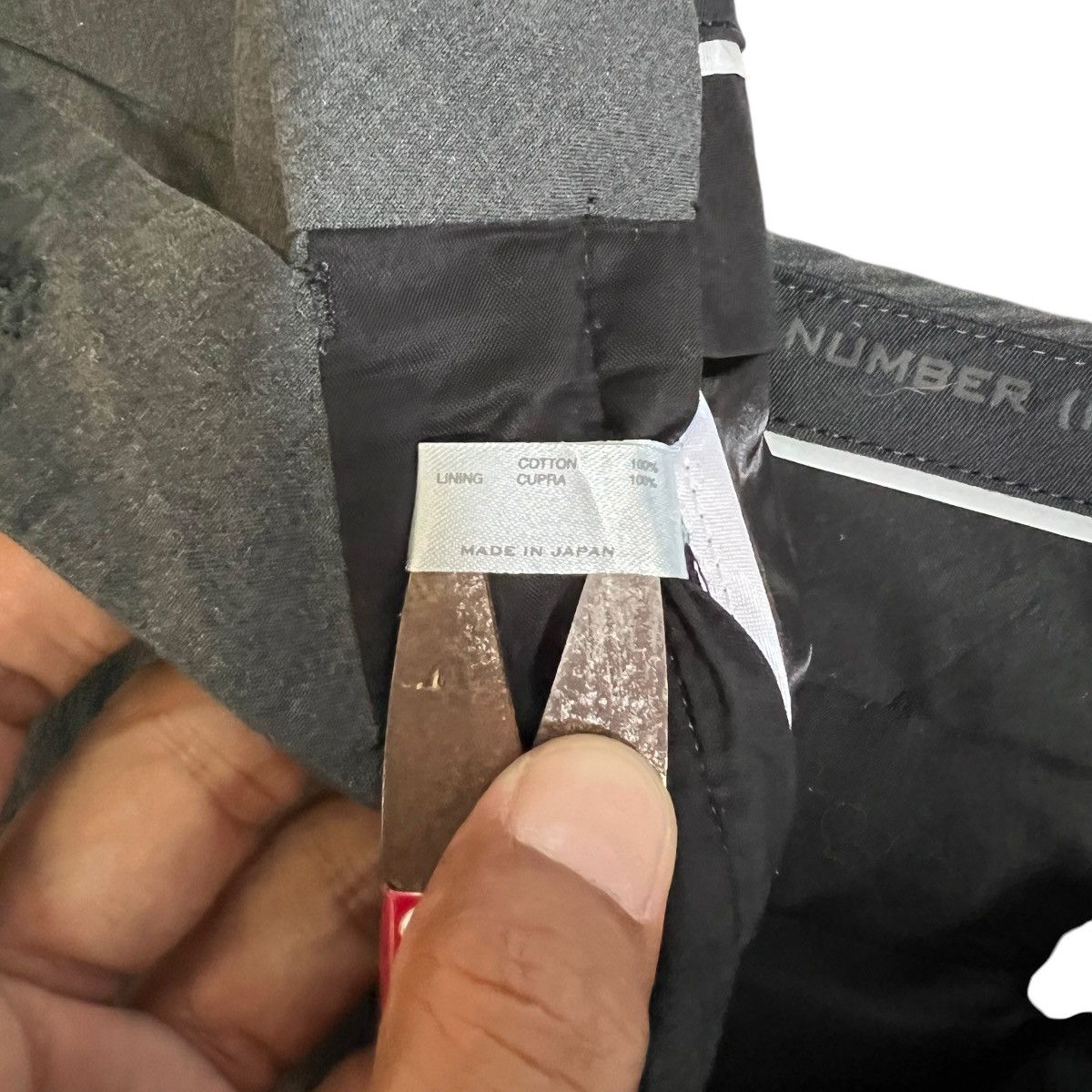 Number (N)ine 🔥 NUMBER NINE INK SLACK BELTED Size US 31 - 21 Thumbnail