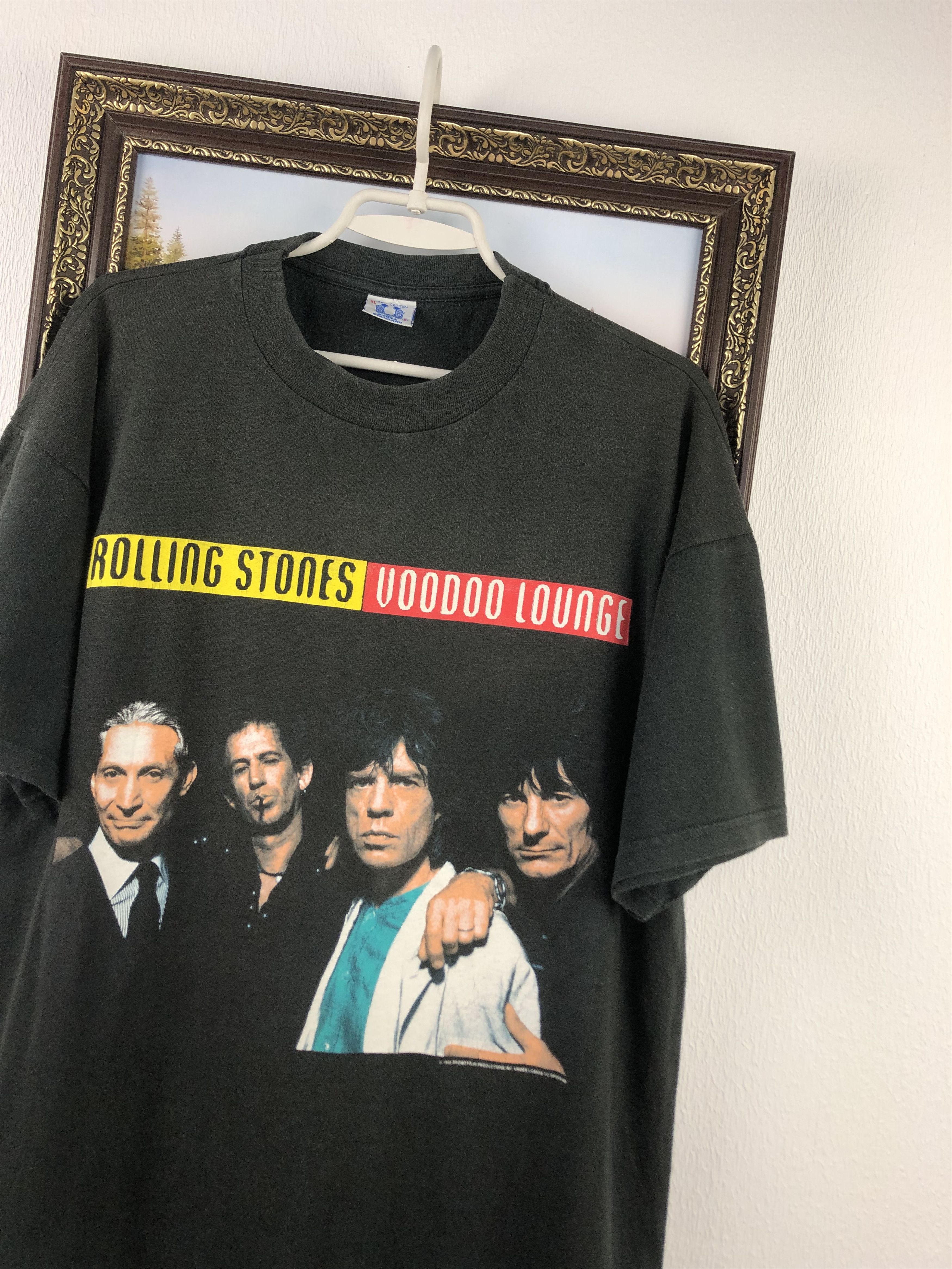 Band Tees Vintage 90's The Rolling Stones Voodoo Lounge Band Shirt Tee Size US XL / EU 56 / 4 - 4 Thumbnail