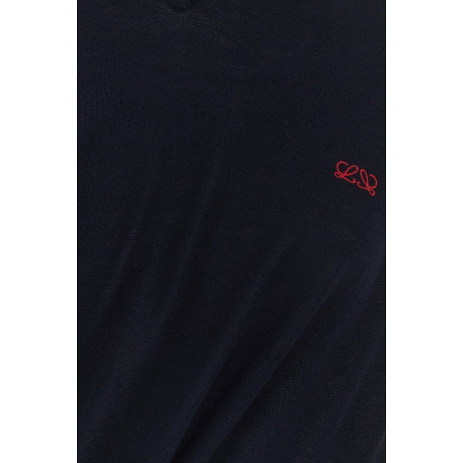 Loewe LOEWE Midnight Blue Wool Blend T-shirt New & Authentic (Wome Size XS / US 0-2 / IT 36-38 - 3 Thumbnail