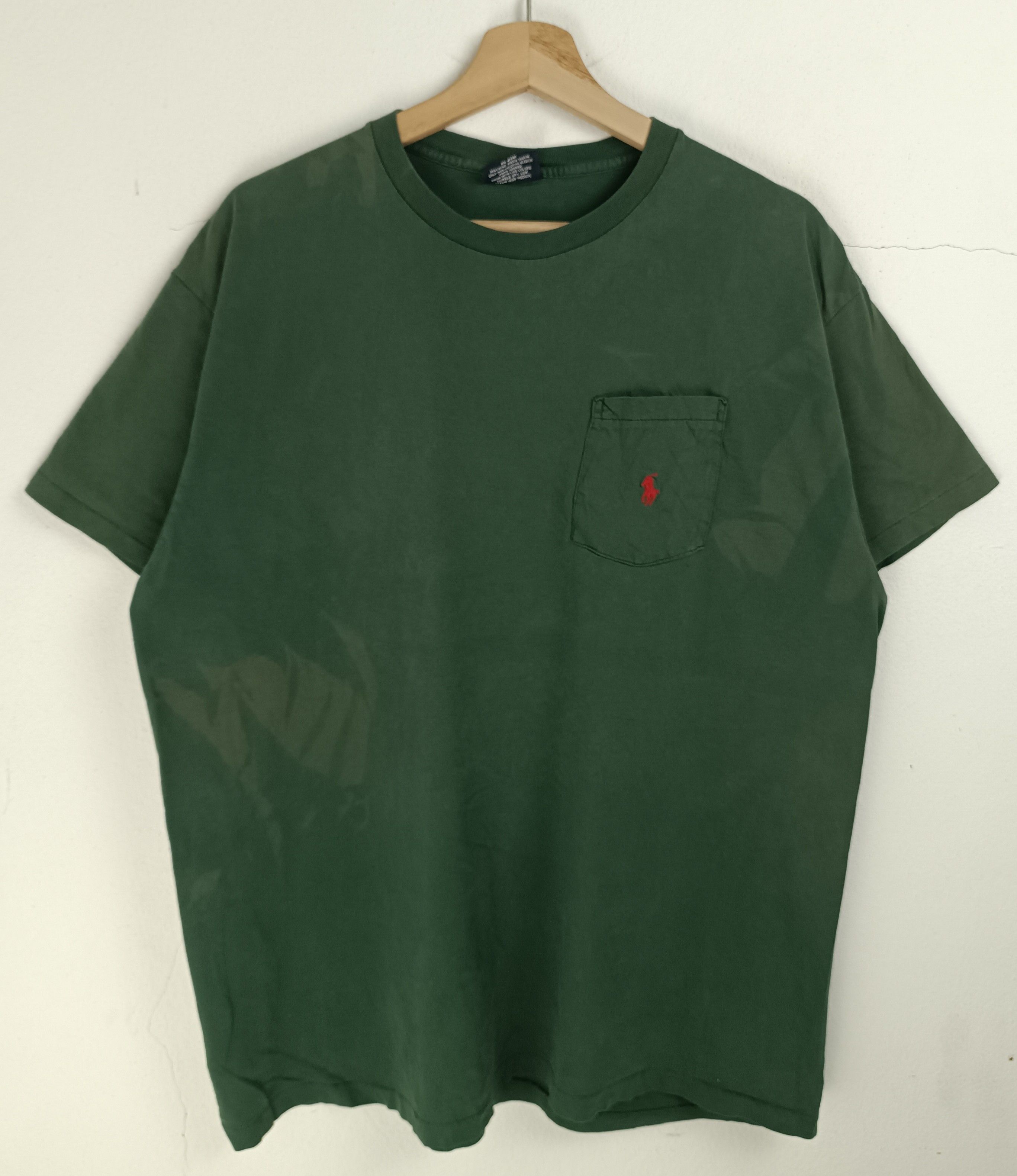 Polo Ralph Lauren FADED VINTAGE 90'S POLO RALPH LAUREN POCKET TEE VERY RARE Size US L / EU 52-54 / 3 - 3 Thumbnail