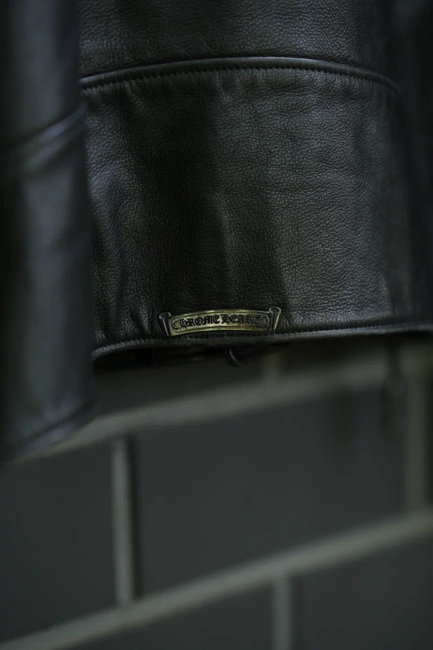 Chrome Hearts Chrome Hearts Leather Filigree Cross Motorcycle Jacket Size US XL / EU 56 / 4 - 12 Thumbnail