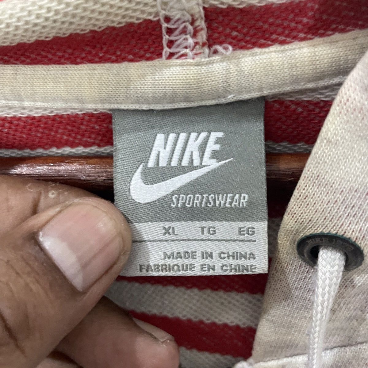 Nike × Vintage Vintage Y2k Nike Sportwear Distressed Zipper Hoodies Size US L / EU 52-54 / 3 - 5 Thumbnail