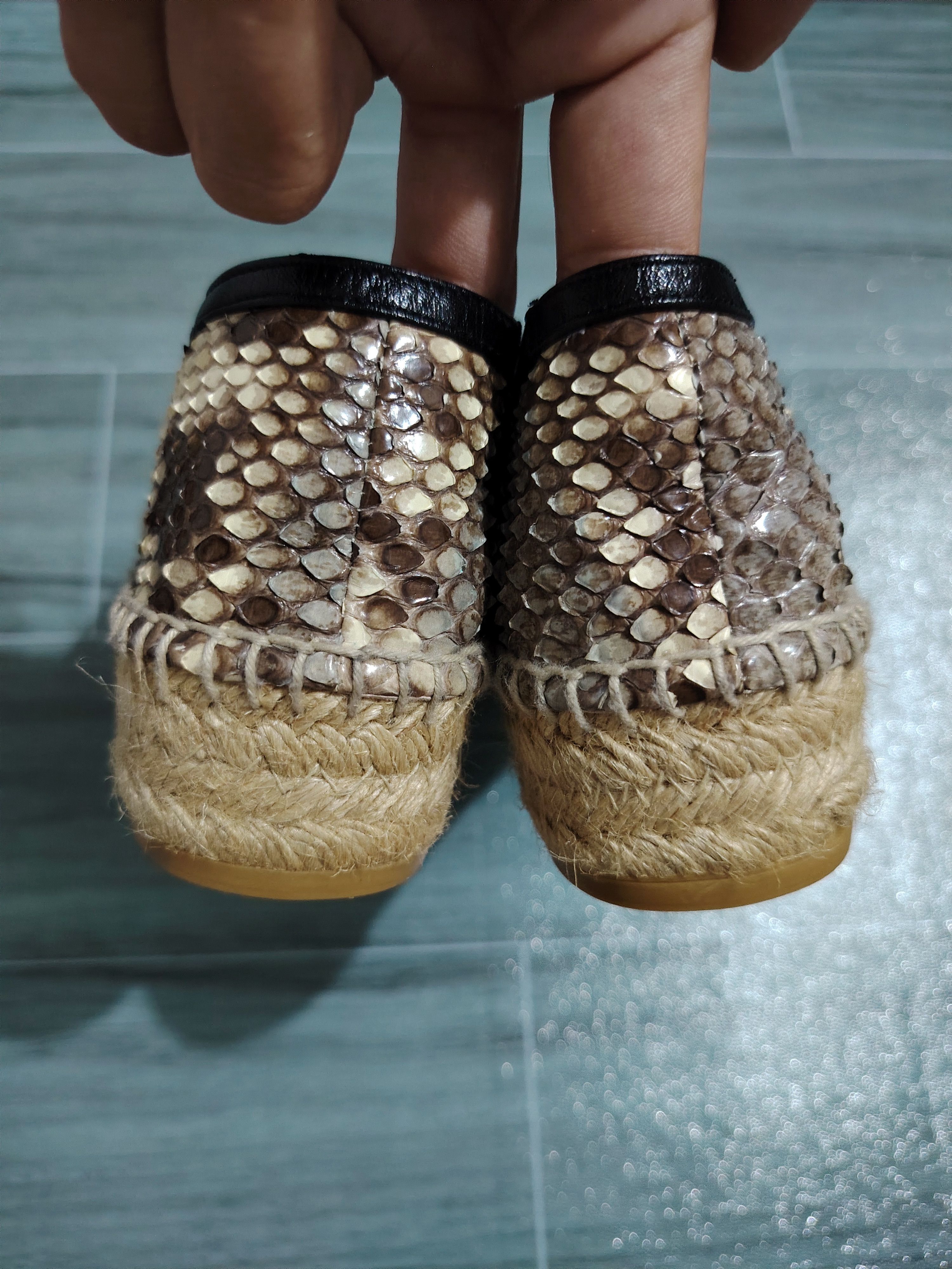 Alexander McQueen ALEXANDER MCQUEEN - Snake Skin Platform Espadrilles Size US 9 / IT 39 - 8 Thumbnail