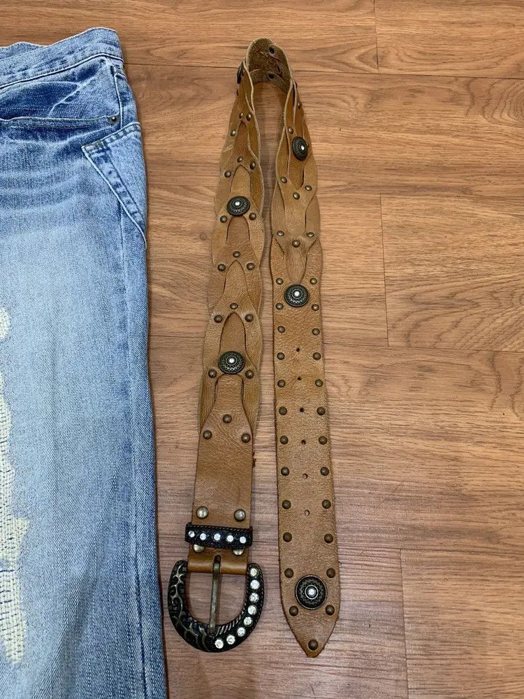 PPFM Bundle PPFM distressed studded jeans with punk studded belt Size US 30 / EU 46 - 4 Thumbnail