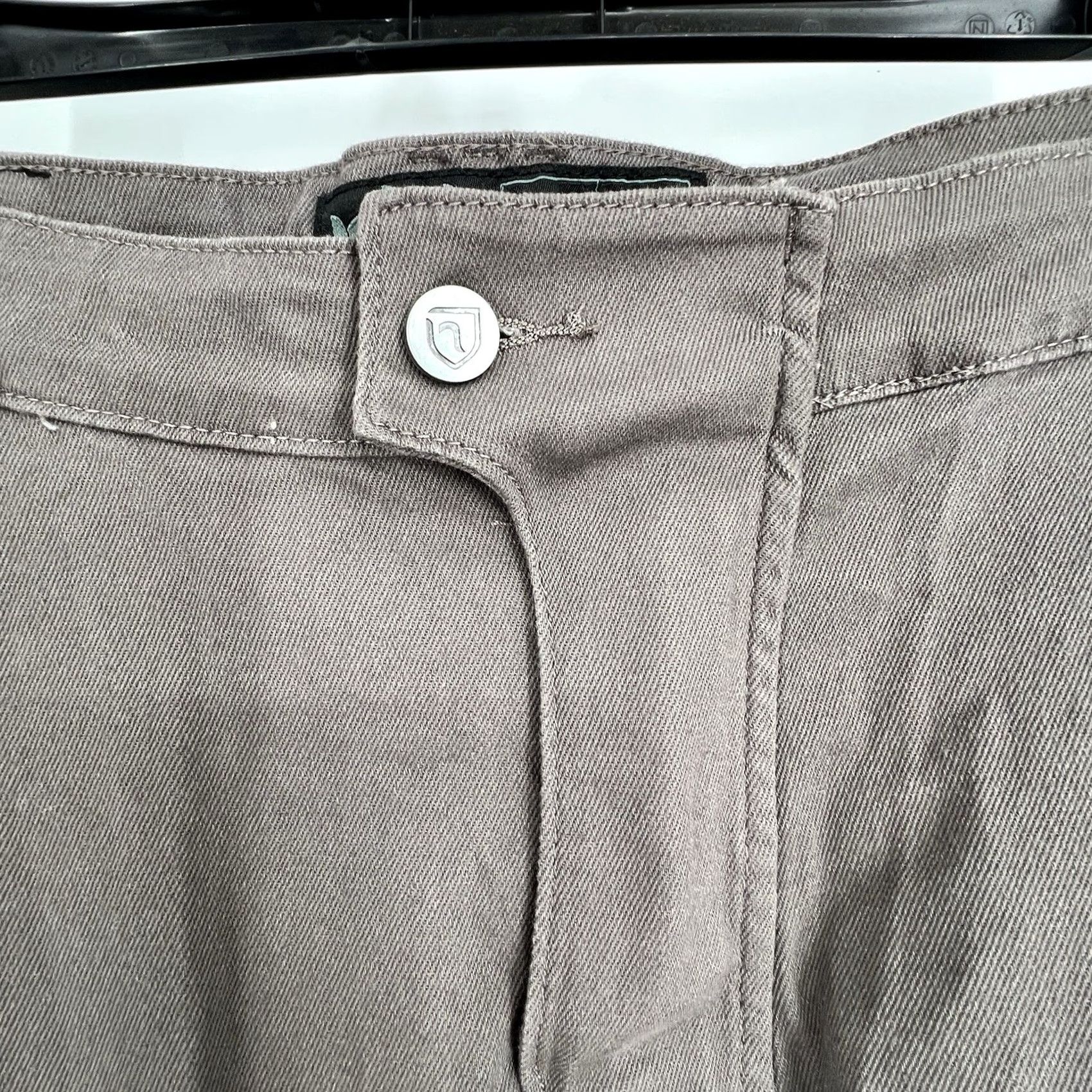Vintage NBT Clothing Men Pants Gray Cargo Twill 40x32 Motorcycle Moto Safety Casual Slim Fit Zip Front Pockets Womens? Size US 40 / EU 56 - 4 Thumbnail