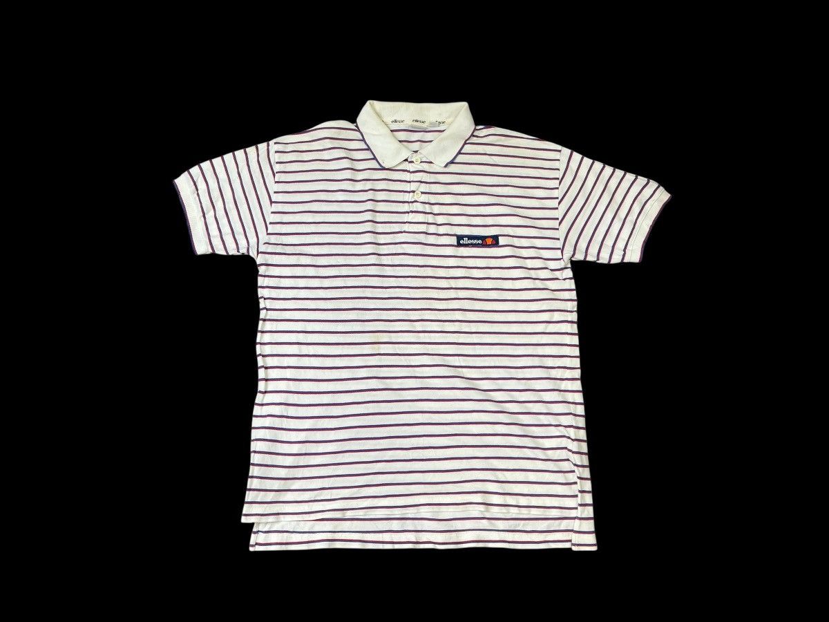 Ellesse Vintage Ellesse Stripe Polo Tee Streetwear Size US L / EU 52-54 / 3 - 1 Thumbnail