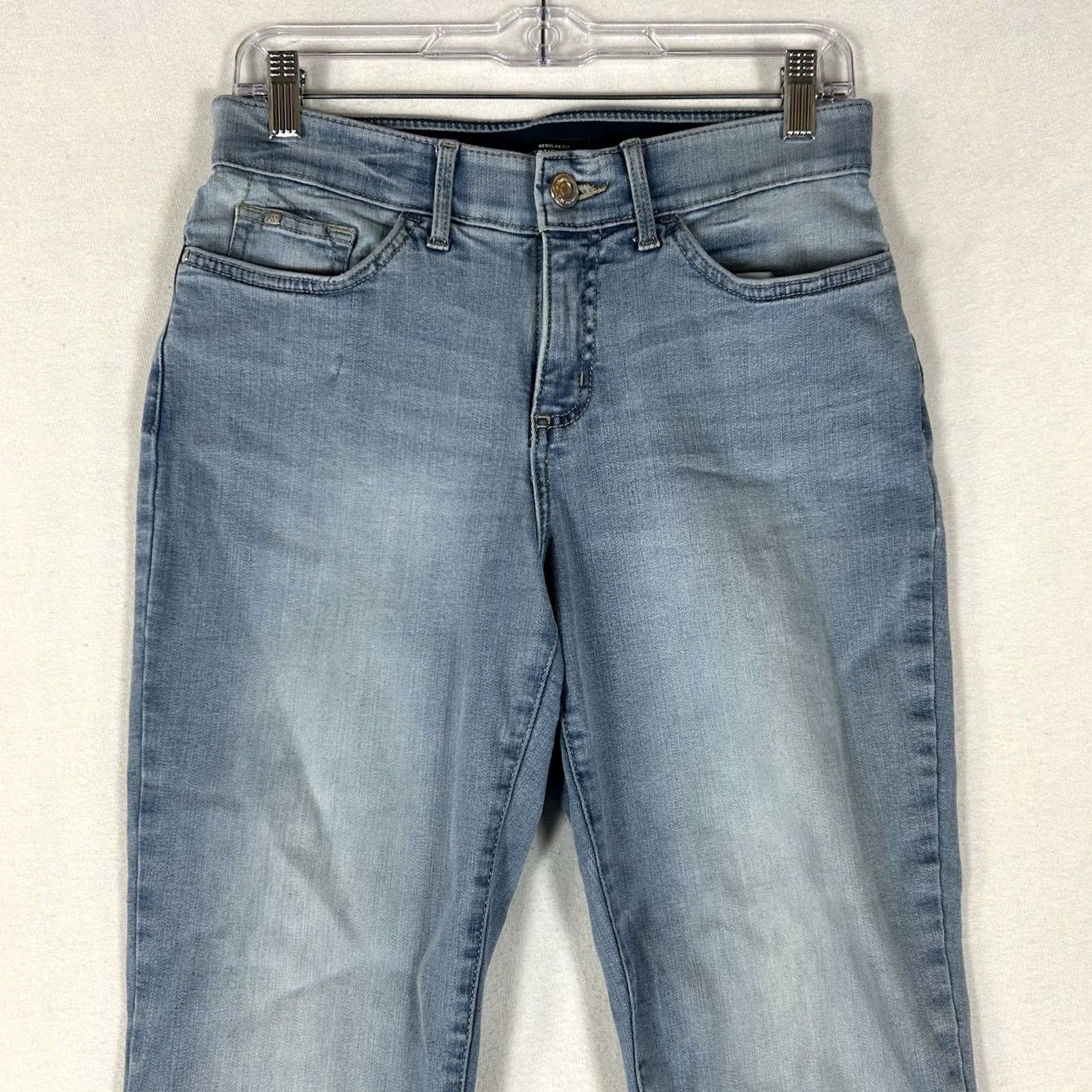 Lee Lee Regular Fit Straight Leg Mid Rise Jeans Womens 30x32 Blue Denim Slim Straight Women's Jeans Regular Rise 30 32 Blue Denim Lee Classic Fit Size 30" / US 8 / IT 44 - 2 Thumbnail