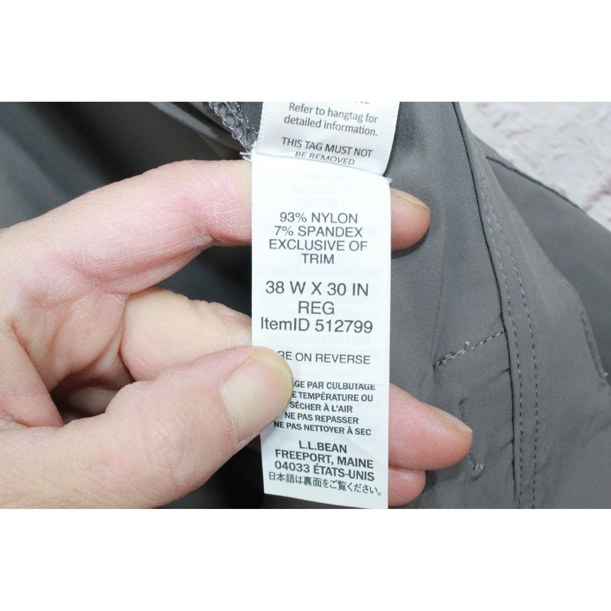 L.L. Bean LL Bean Men's No Fly Zone Zip Off Pants Gray Size US 38 / EU 54 - 9 Thumbnail