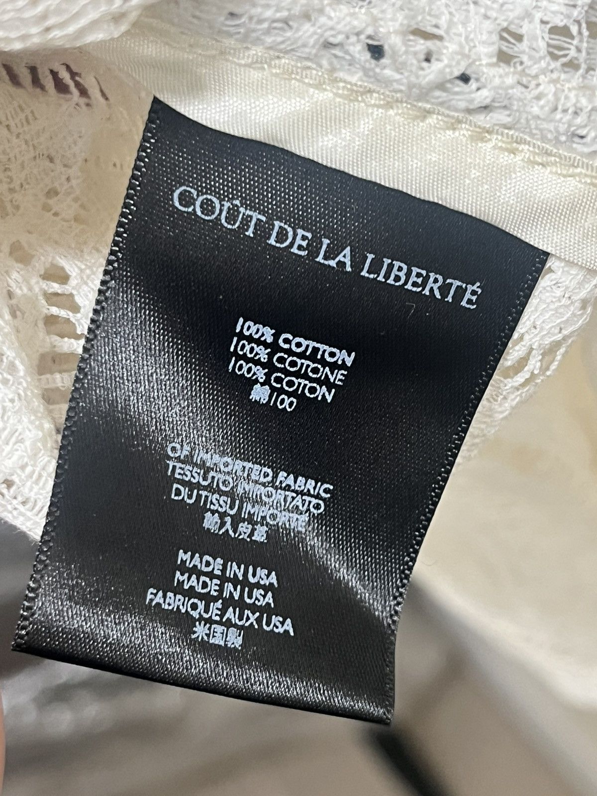 Cout de la Liberte Robbie Embellished Lace Bowling Shirt Sz Small Size US S / EU 44-46 / 1 - 7 Thumbnail