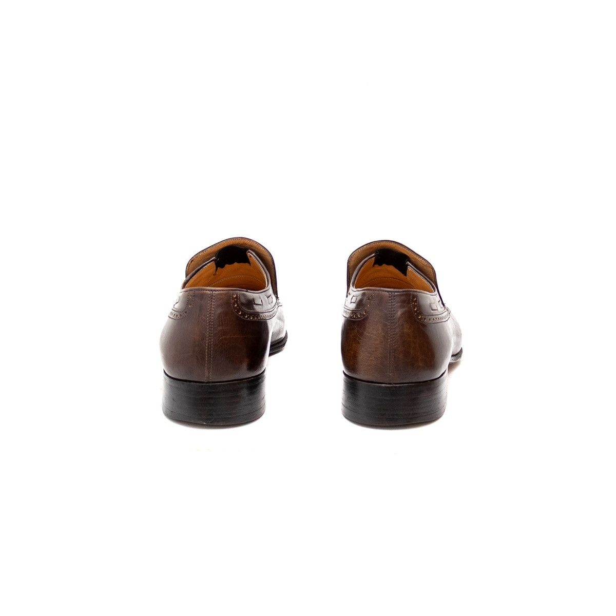 Designer × Salvatore Ferragamo SALVATORE FERRAGAMO Brown Leather Tassel Loafers SzUS 11.5 D Size US 10.5 / EU 43-44 - 6 Thumbnail