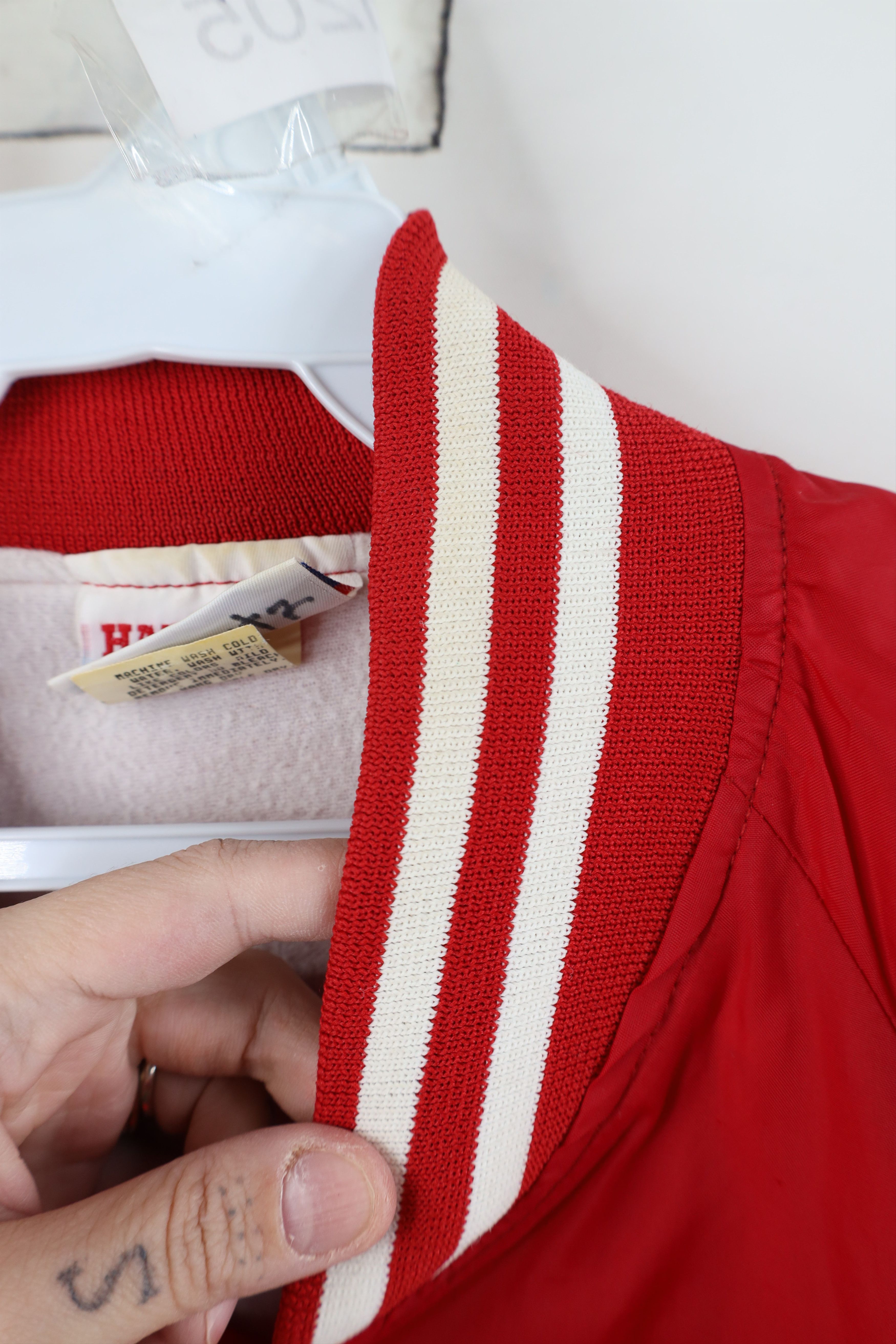 Vintage Vintage 80s 90s Seneca Apples Lined Satin Bomber Jacket USA Size US XL / EU 56 / 4 - 6 Thumbnail