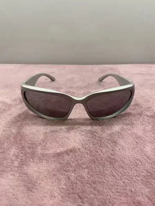 Electric Visual × Japanese Brand Vintage Silver Chrome Y2K glasses Sunglasses cyber rave punk Size ONE SIZE - 3 Thumbnail
