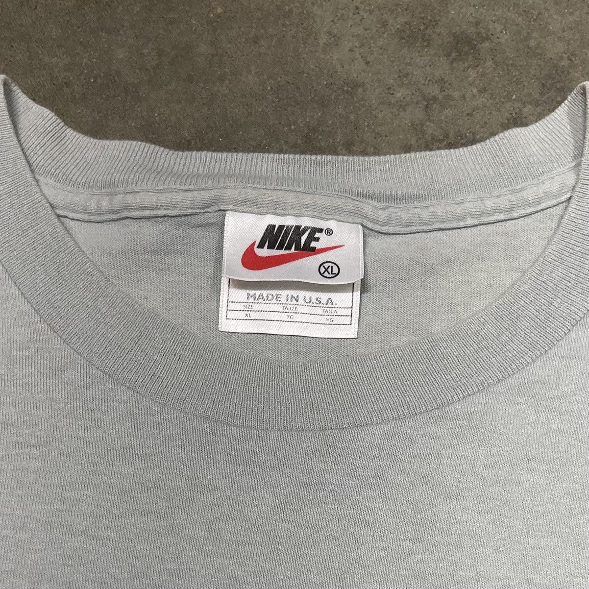 Nike Vintage 90s Nike Athletics T Shirt Made In USA Size US XL / EU 56 / 4 - 3 Thumbnail