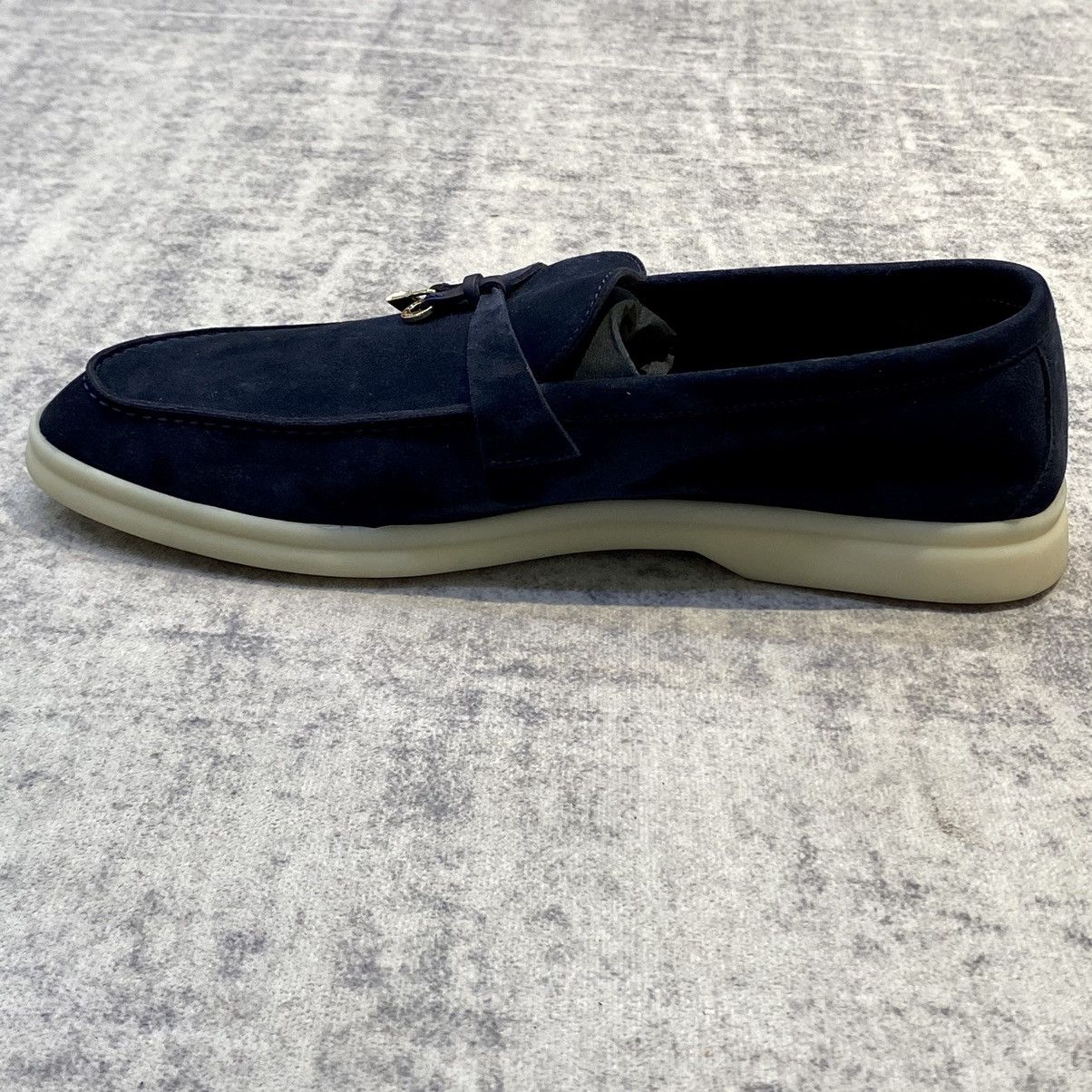 Loro Piana Loro Piana Summer Charms Walk 13 Suede Argo Blue Melange Size US 8.5 / EU 41-42 - 12 Thumbnail