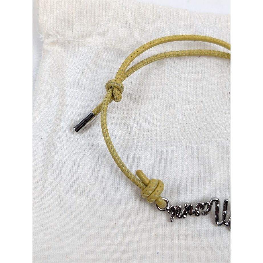 Marni o1rshd1 Size: M / Leather Logo Bracelet In Yellow Size ONE SIZE - 4 Thumbnail