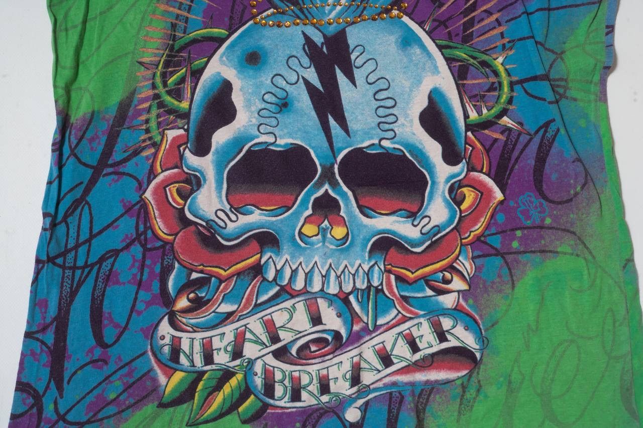 Christian Audigier Christian Audigier Heart Breaker Vintage Full-Print t-shirt Size US L / EU 52-54 / 3 - 6 Thumbnail