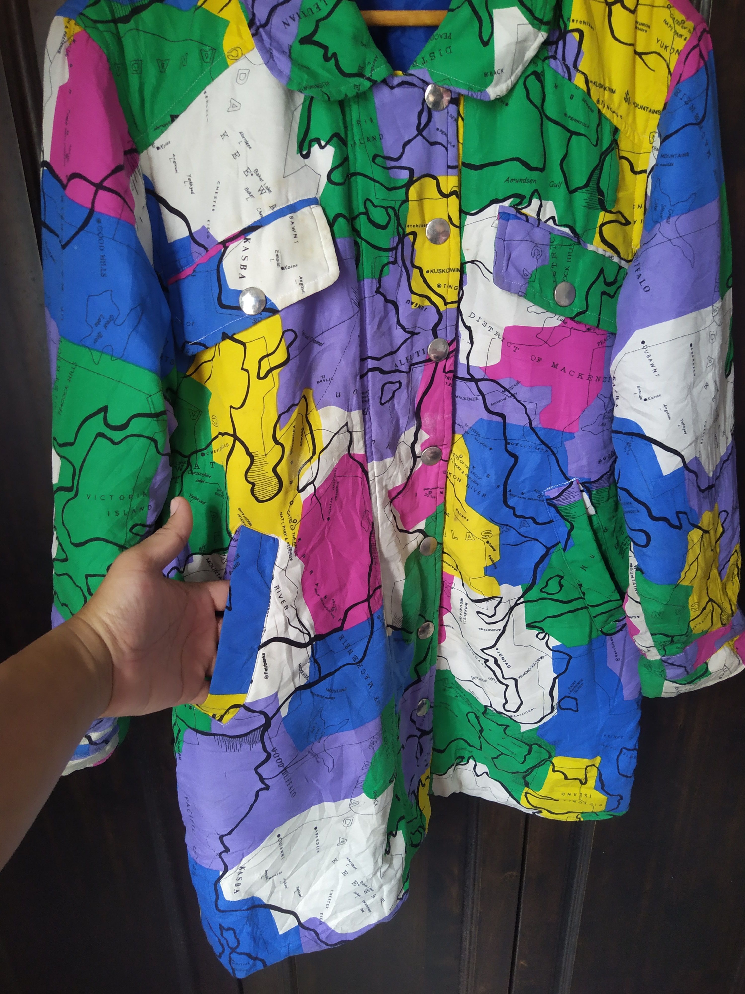 Japanese Brand Rare 90s Dorotennis Paris Abstract Multi Colorblock Jacket Size US M / EU 48-50 / 2 - 7 Thumbnail