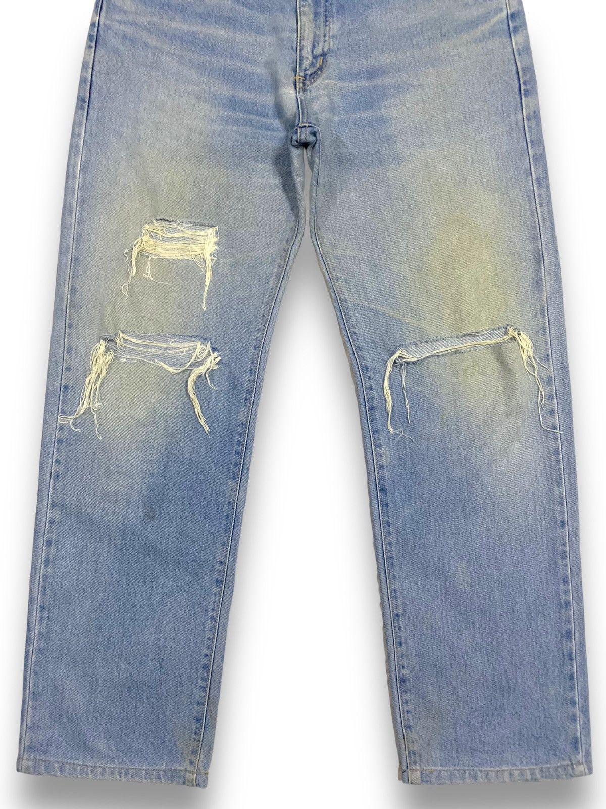 Edwin Vintage 90s Edwin Classic Rusty Mud Wash Distressed Jeans Size US 34 / EU 50 - 9 Thumbnail