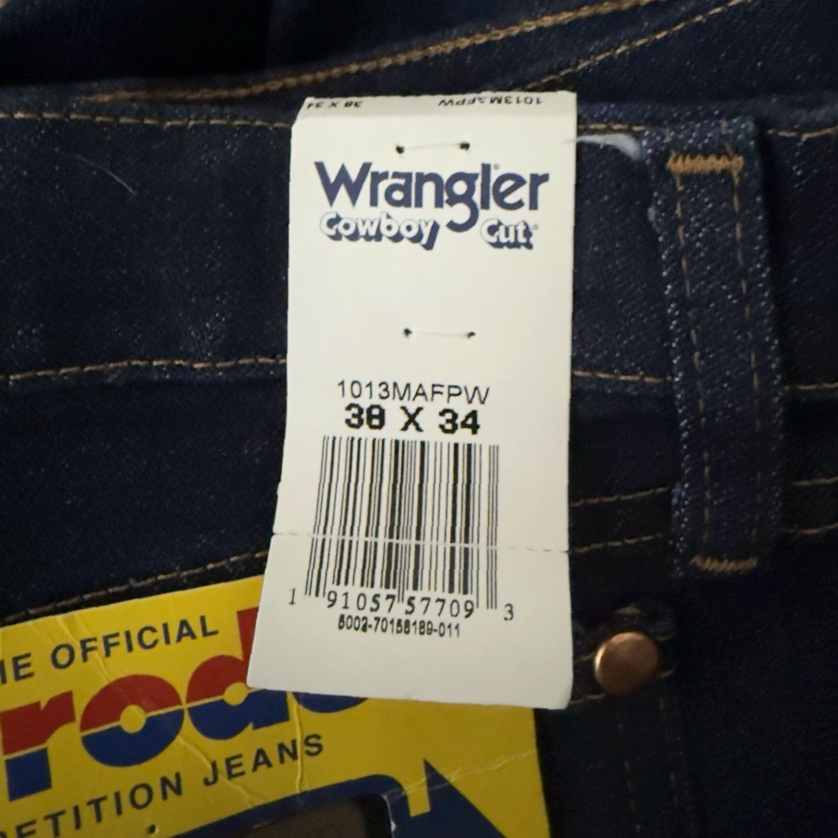 Wrangler VINTAGE Wrangler Cowboy Cut Jeans Men 38x34 Blue Denim Straight 90s Western Mens Regul ar Size US 38 / EU 54 - 5 Thumbnail