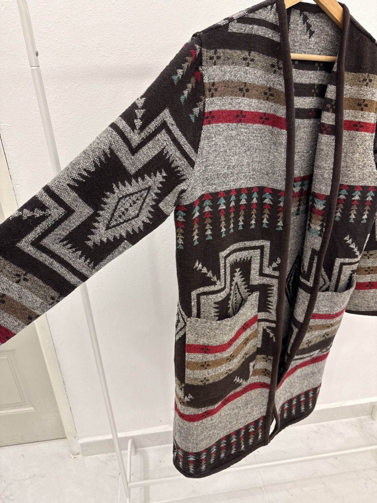 Pendleton Vintage UNBRAND American Native NAVAJO Woven Long Coat Size US L / EU 52-54 / 3 - 5 Thumbnail