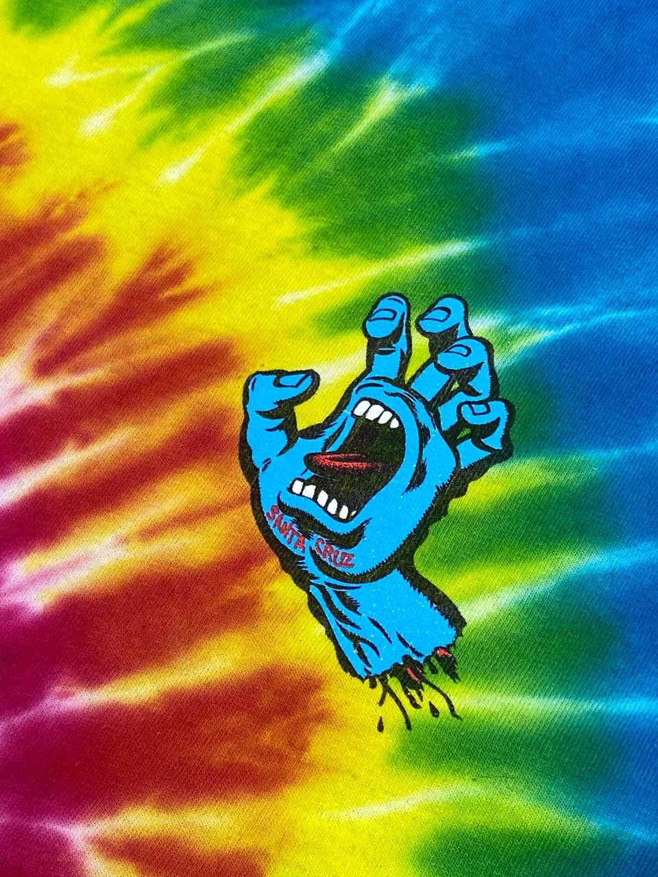 Santa Cruz Skateboards Vintage Santa Cruz Skateboards Hand Print Tie Dye T-Shirt Size US M / EU 48-50 / 2 - 8 Thumbnail