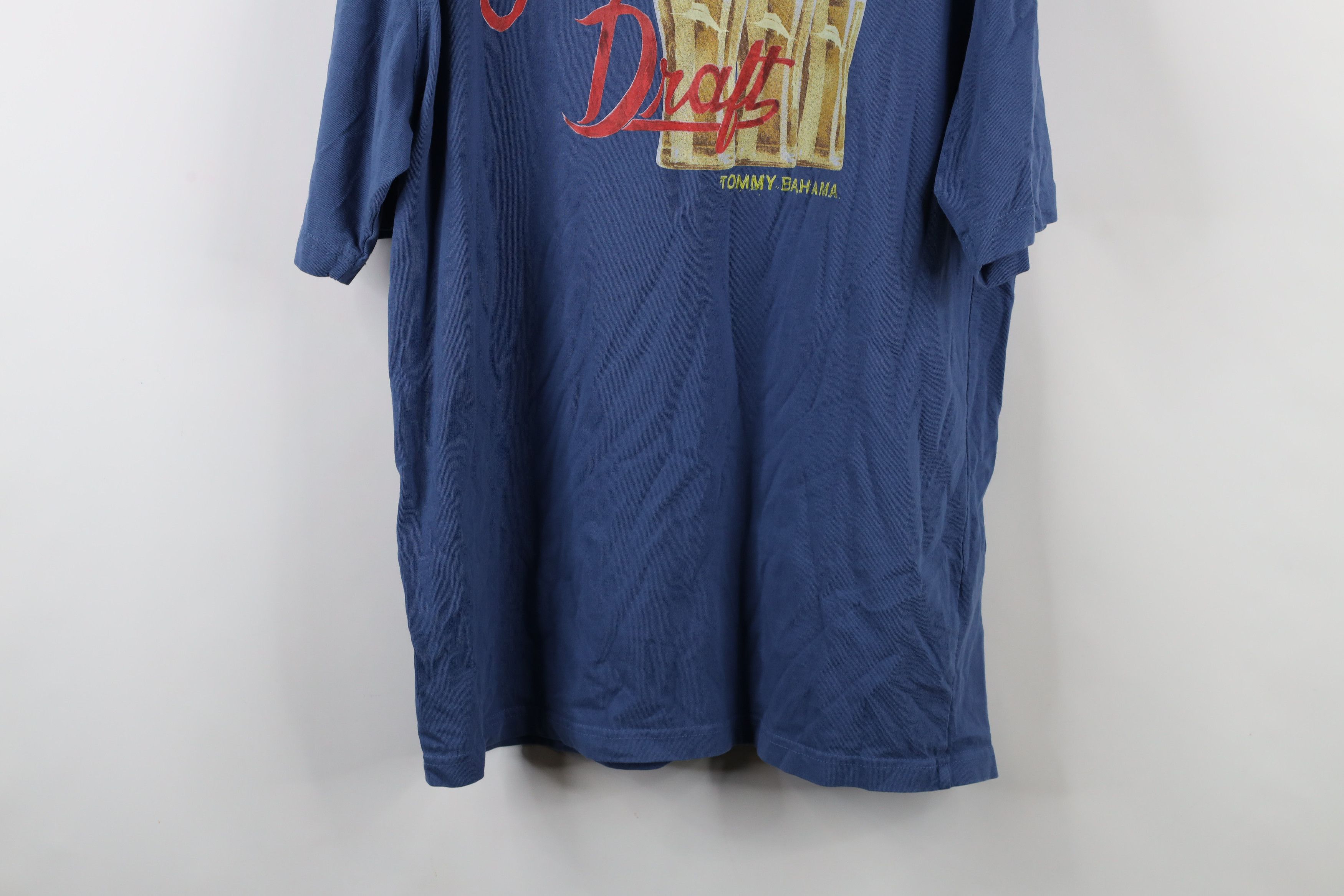 Tommy Bahama × Vintage Tommy Bahama Relax First Round Draft Beer Football T-Shirt Size US L / EU 52-54 / 3 - 12 Thumbnail