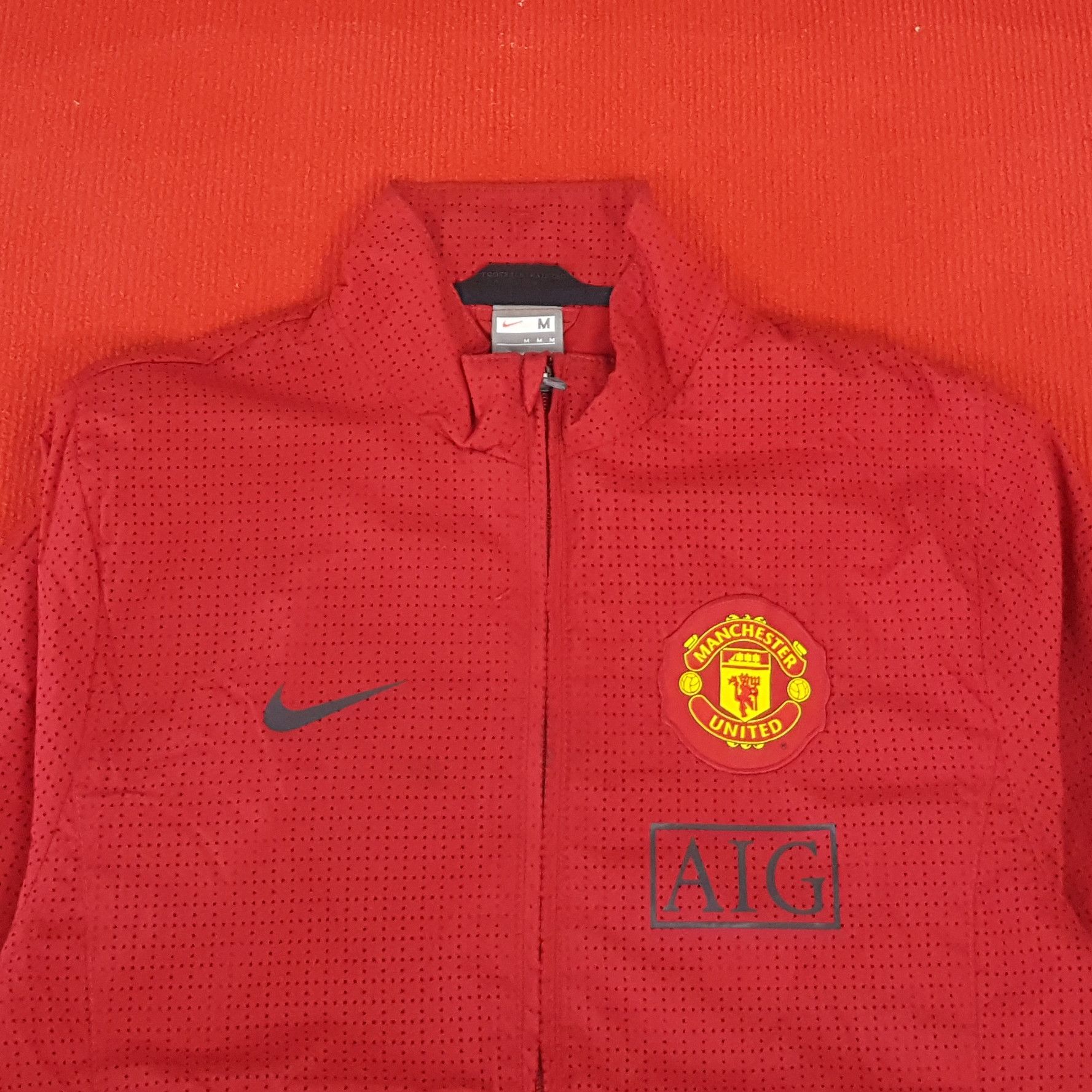 Nike × Vintage Nike Manchester United AIG Football Soccer Club Jacket Size US S / EU 44-46 / 1 - 2 Thumbnail