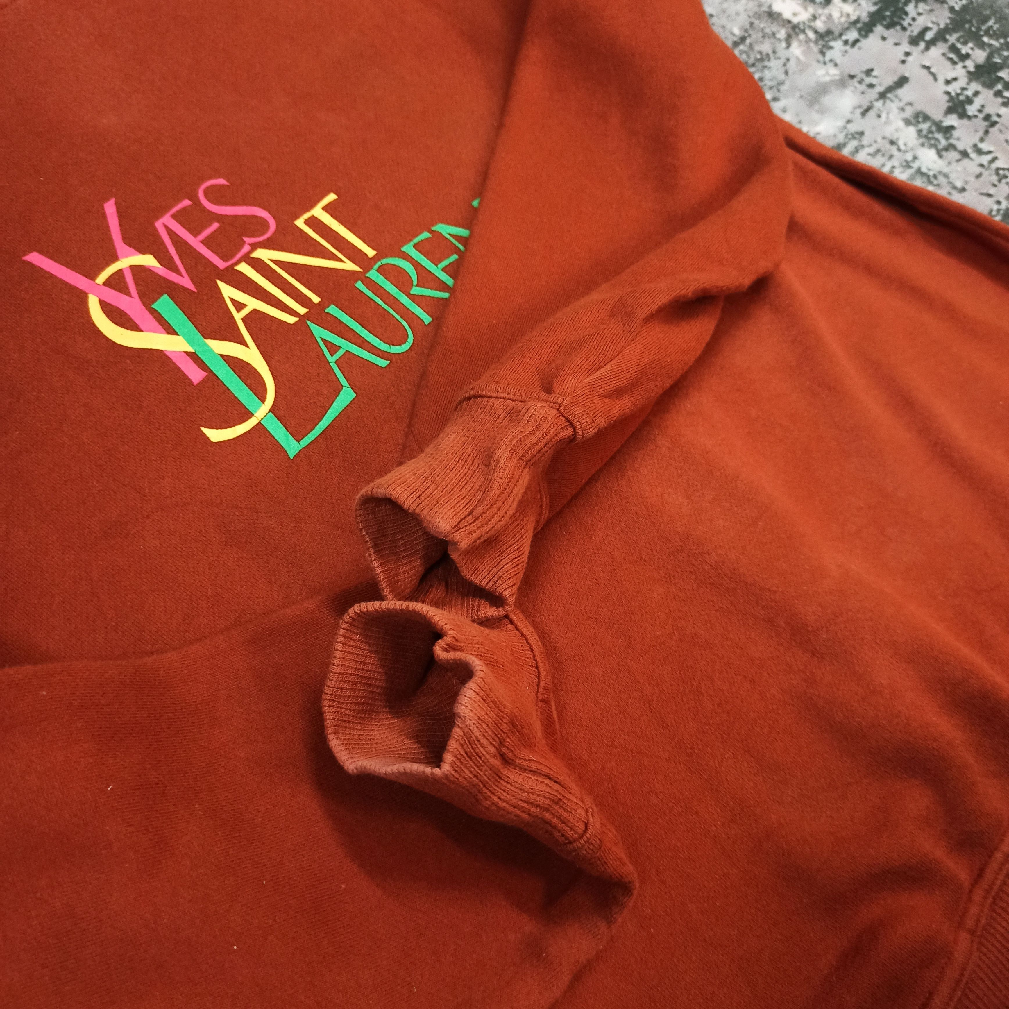 Yves Saint Laurent Vintage Yves Saint Laurent Big Logo Crewneck Sweatshirt Size US M / EU 48-50 / 2 - 4 Thumbnail