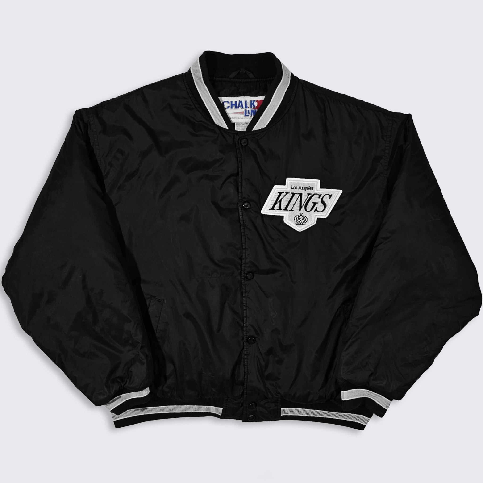 Chalk Line × NHL × Vintage Los Angeles Kings Vintage 90s Chalk Line Bomber Jacket Size US M / EU 48-50 / 2 - 2 Thumbnail