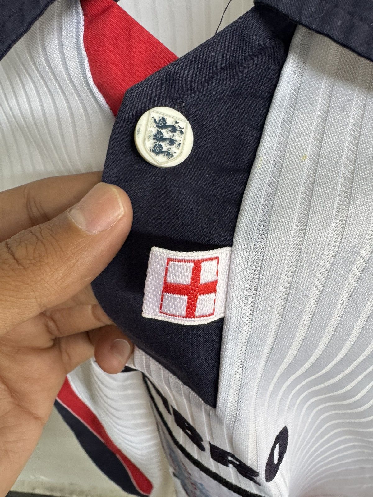 Umbro ENGLAND 1997-1999 HOME JERSEY SHIRT Size US M / EU 48-50 / 2 - 5 Thumbnail