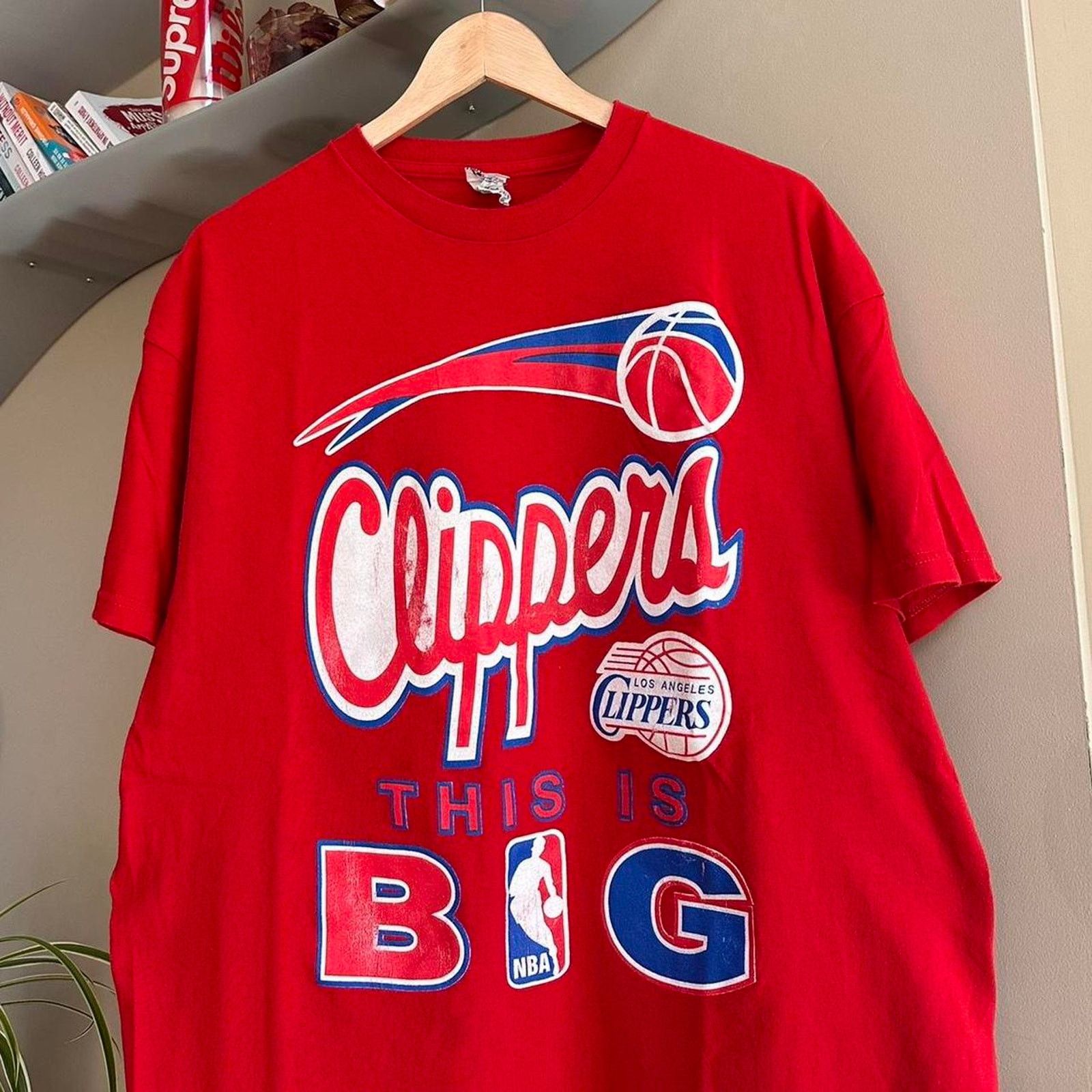 NBA × Vintage Vintage Y2K LA Clippers Lob City Shirt Size US XL / EU 56 / 4 - 2 Thumbnail