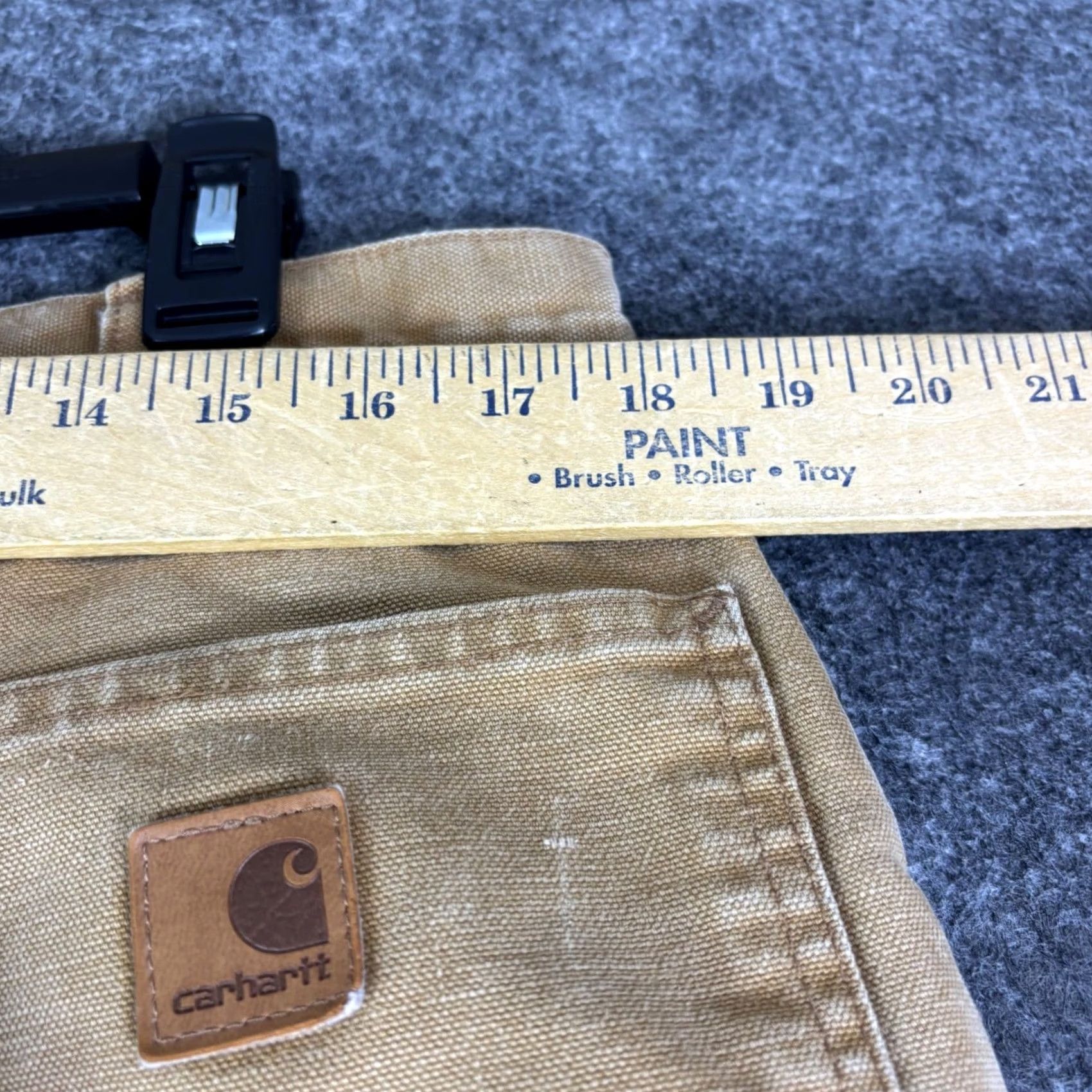 Carhartt VINTAGE Carhartt Pants Canvas Work Brown 38x30 Mens Dungaree Flannel Lined Duck BRN Distressing Heavyweight Size US 38 / EU 54 - 5 Thumbnail