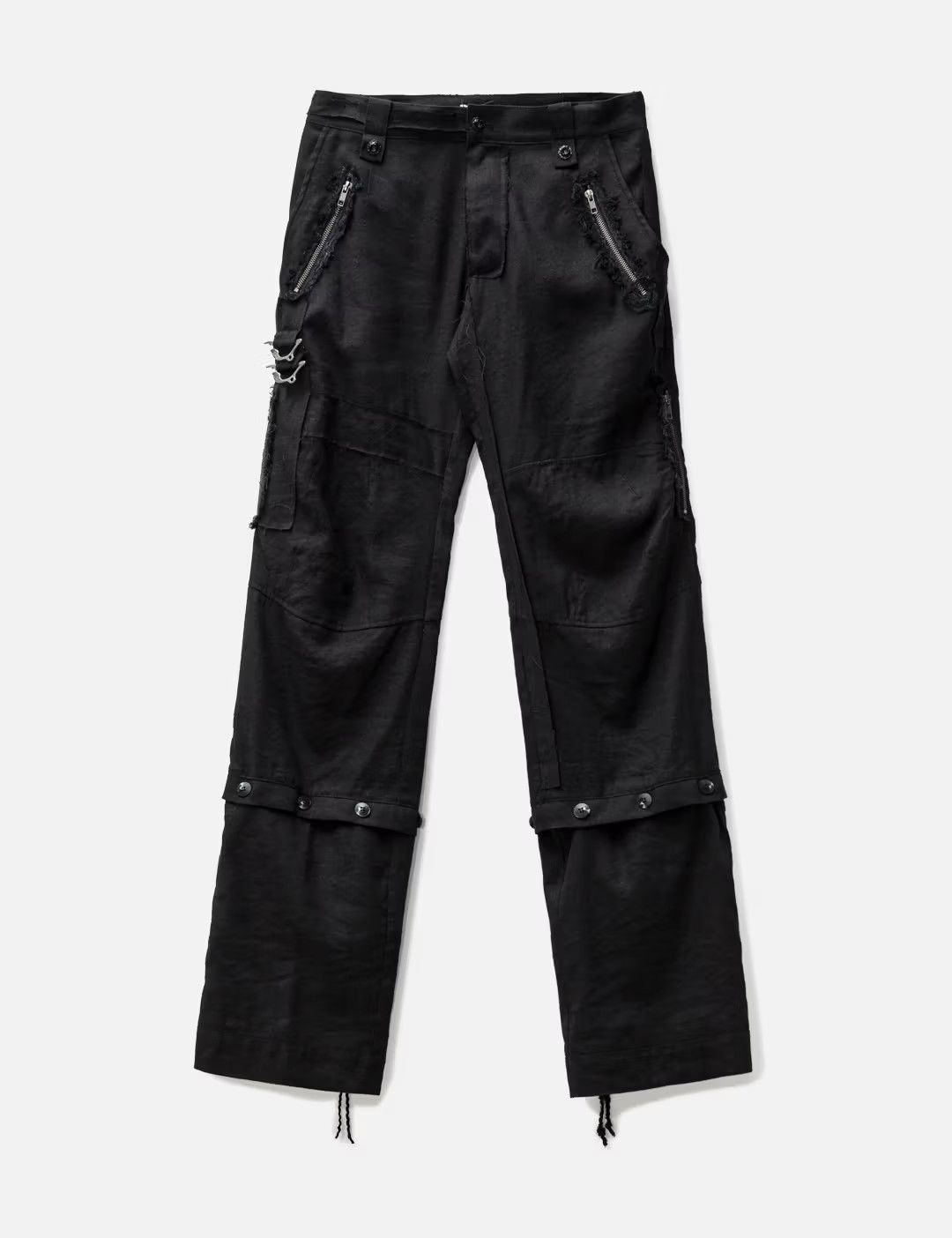Hyein Seo Hyein Seo Black Patchwork Pants Size US 30 / EU 46 - 1 Thumbnail