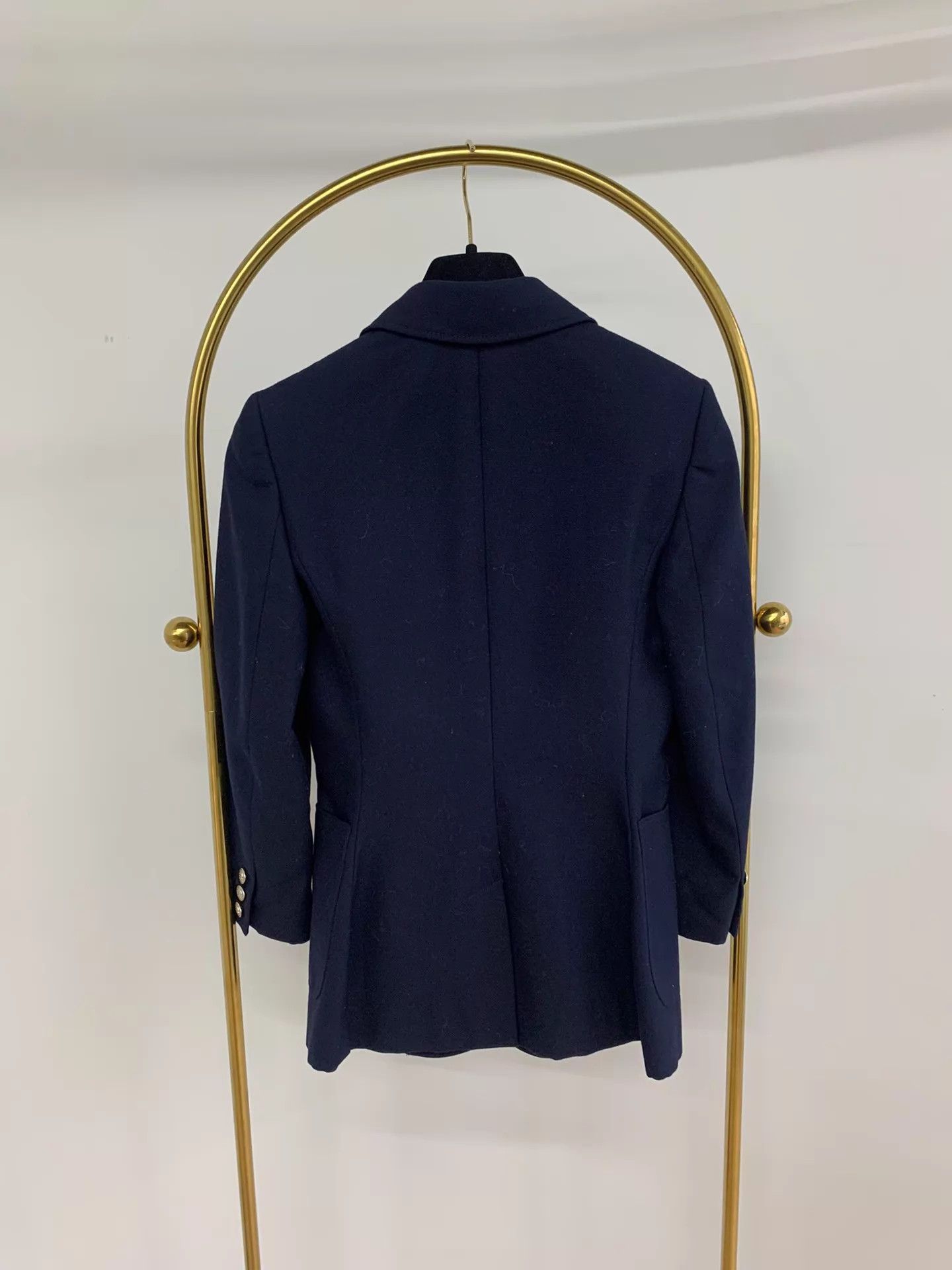 Alexander McQueen Alexander McQueen navy blue embroidered blazer 38 Size XS / US 0-2 / IT 36-38 - 2 Thumbnail