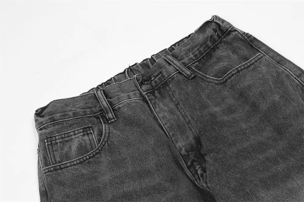 Japanese Brand × Jean Washed wide-leg loose casual distressed jeans Size US 32 / EU 48 - 4 Thumbnail