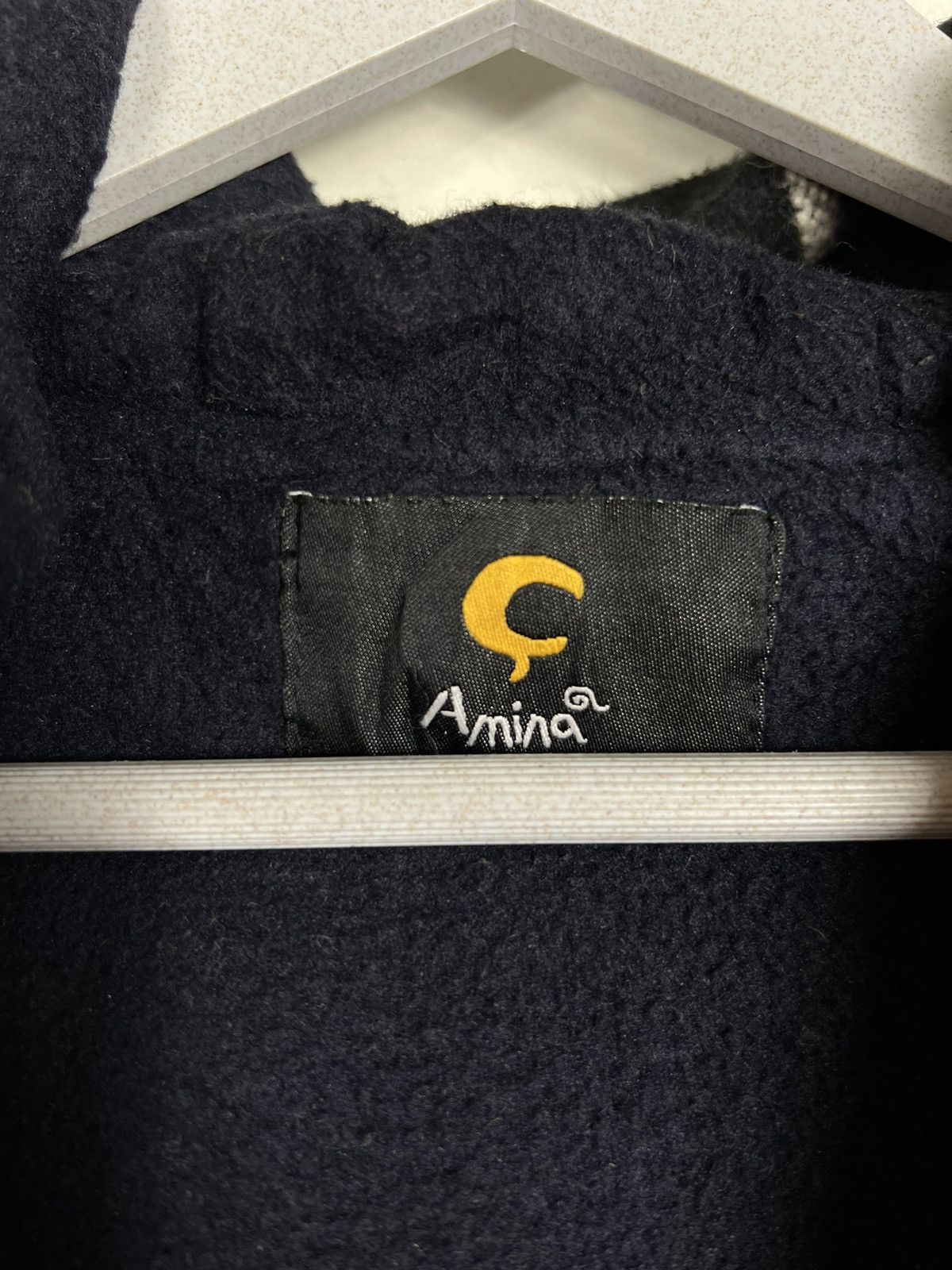 Indigo 🔥 AMINA INDIGO DYED STRIPE HOODIE JACKET Size US M / EU 48-50 / 2 - 12 Thumbnail
