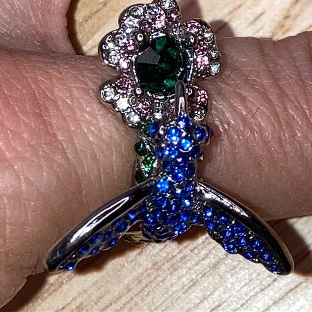 Other Silver Hummingbird Ring, Stamped .925, 4-D Ring, Women's Sta Size ONE SIZE - 13 Thumbnail