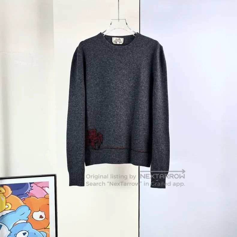 Hermes Hermes Grey Robot Knit Sweater Size M / US 6-8 / IT 42-44 - 1 Thumbnail