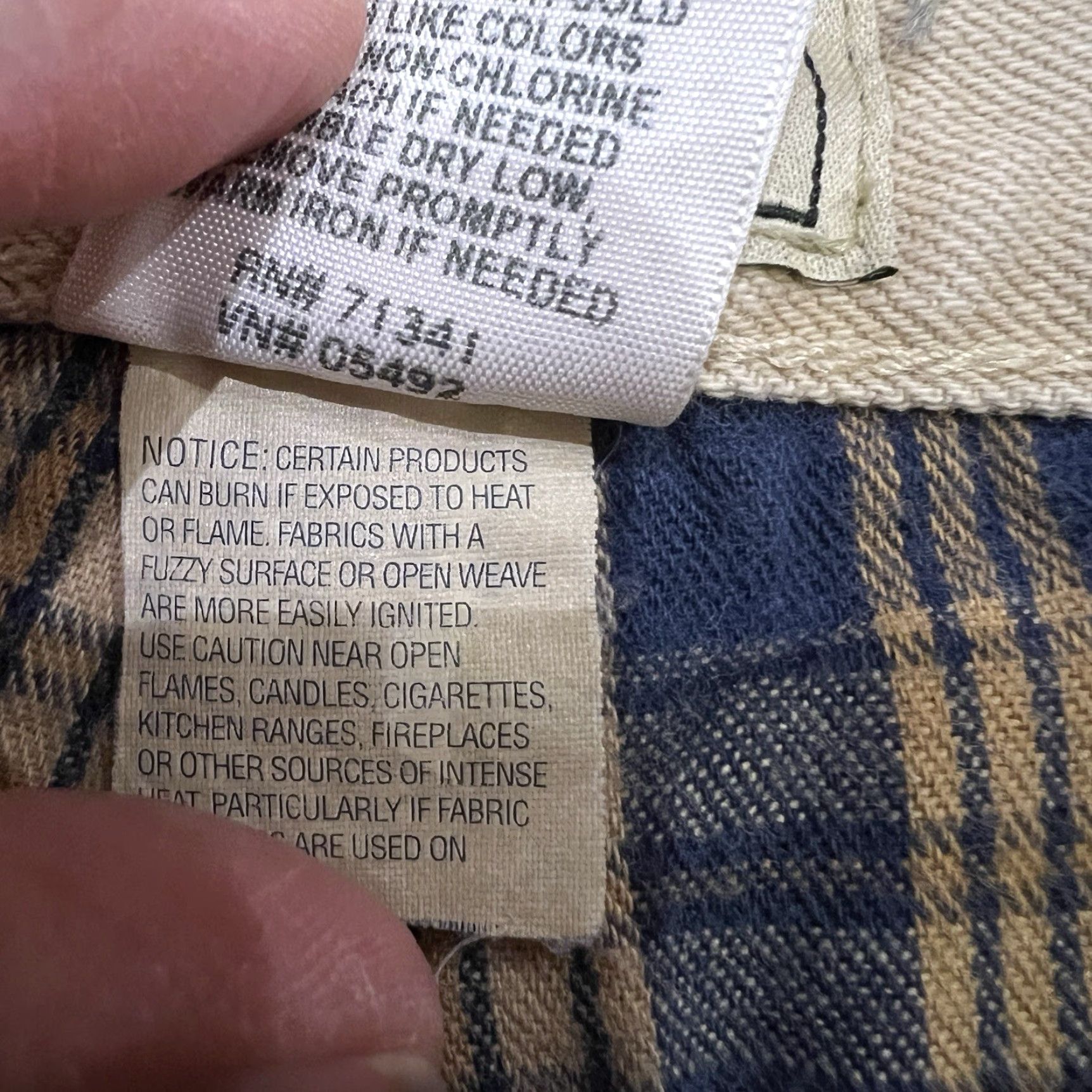 Vintage L.L. Bean Jeans Flannel Lined Mens 34x30 Classic Fit Cream Ivory Denim Size US 34 / EU 50 - 5 Thumbnail